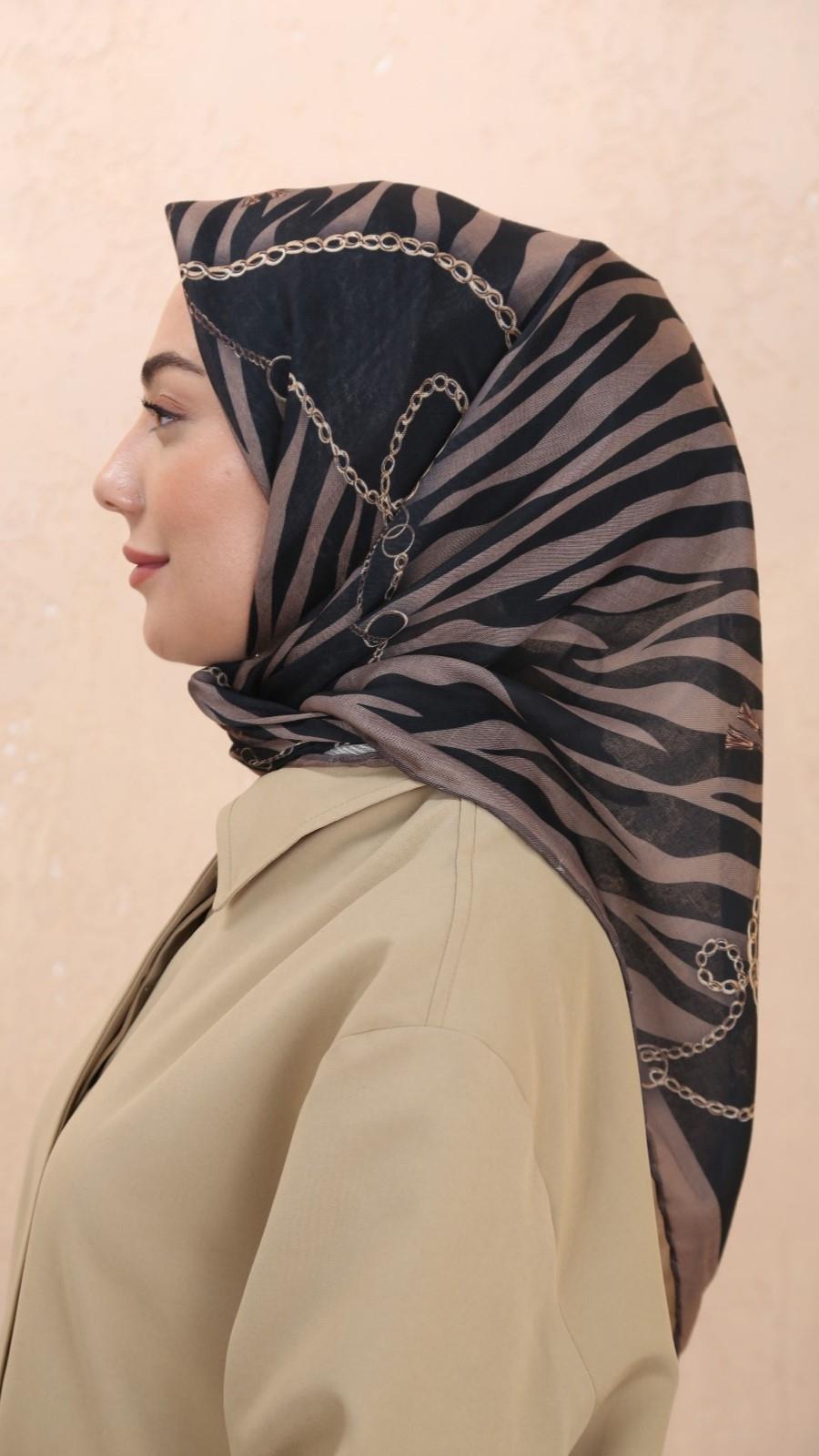 Locella Soft Pamuk Eşarp Vizon-10