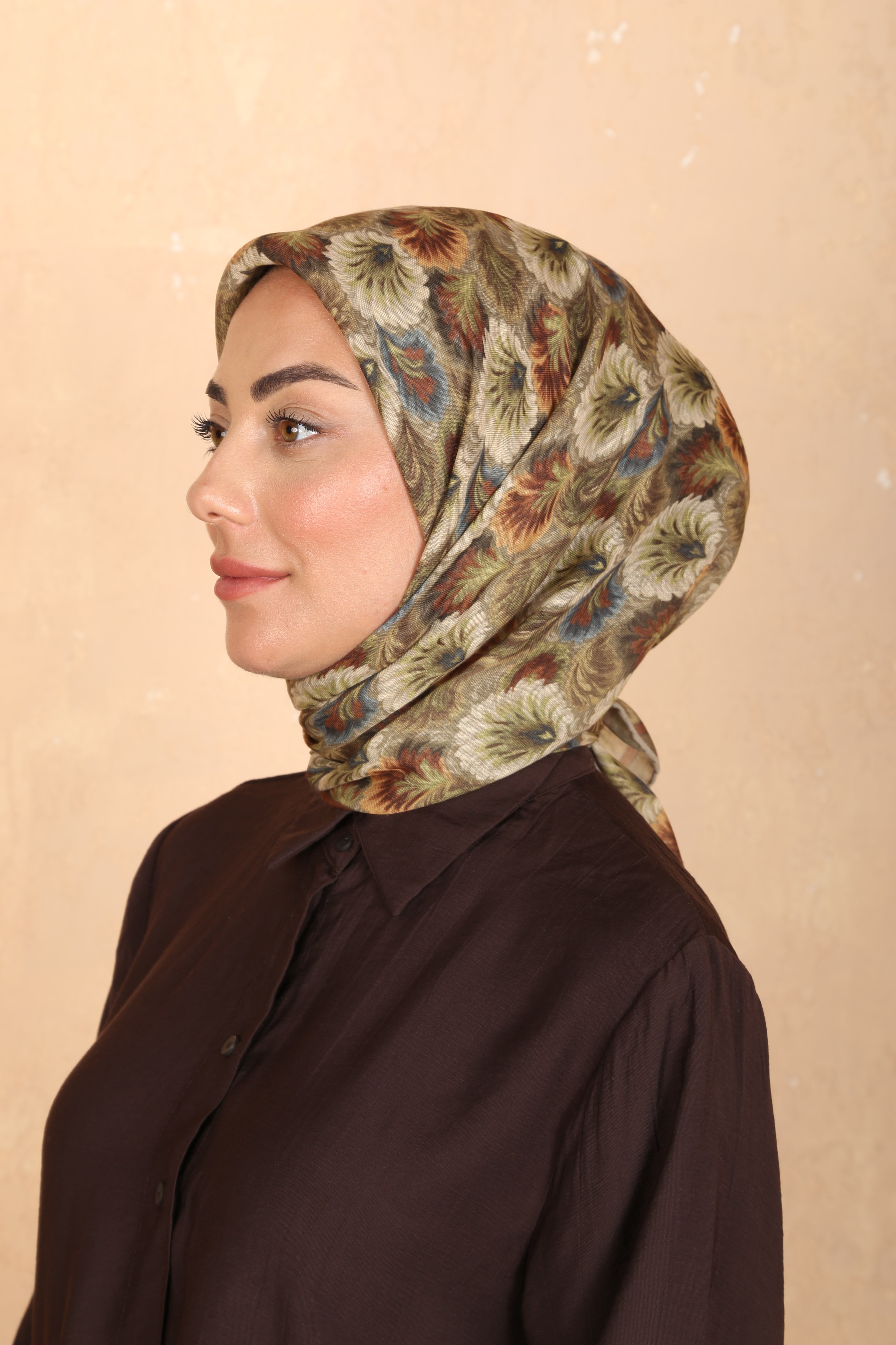Locella Soft Pamuk Eşarp Yeşil