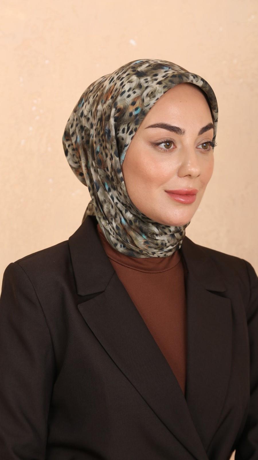 Locella Soft Pamuk Eşarp Yeşil-3