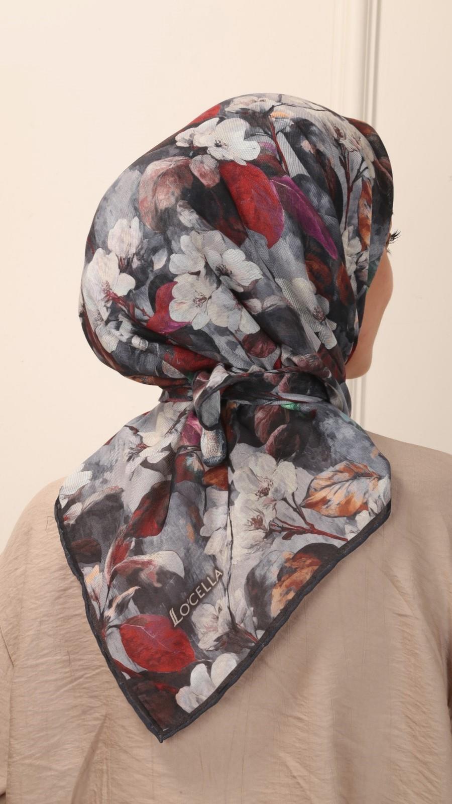 Locella Soft Pamuk Eşarp Antrasit-10