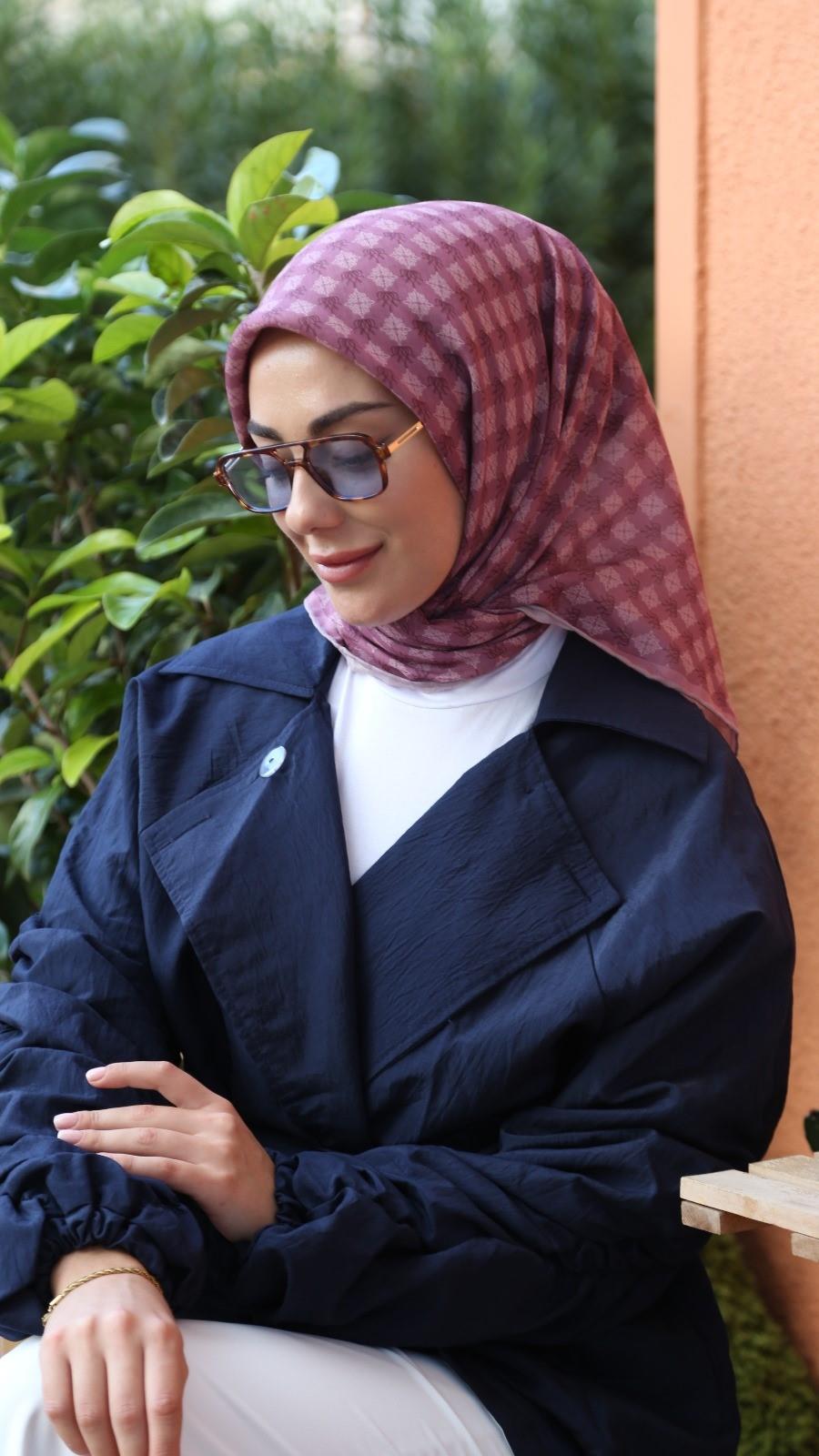 Locella Soft Pamuk Eşarp Pembe-7