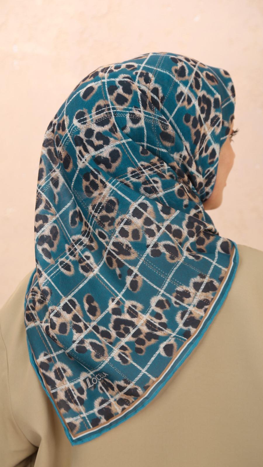 Locella Soft Pamuk Eşarp Petrol Mavi-12