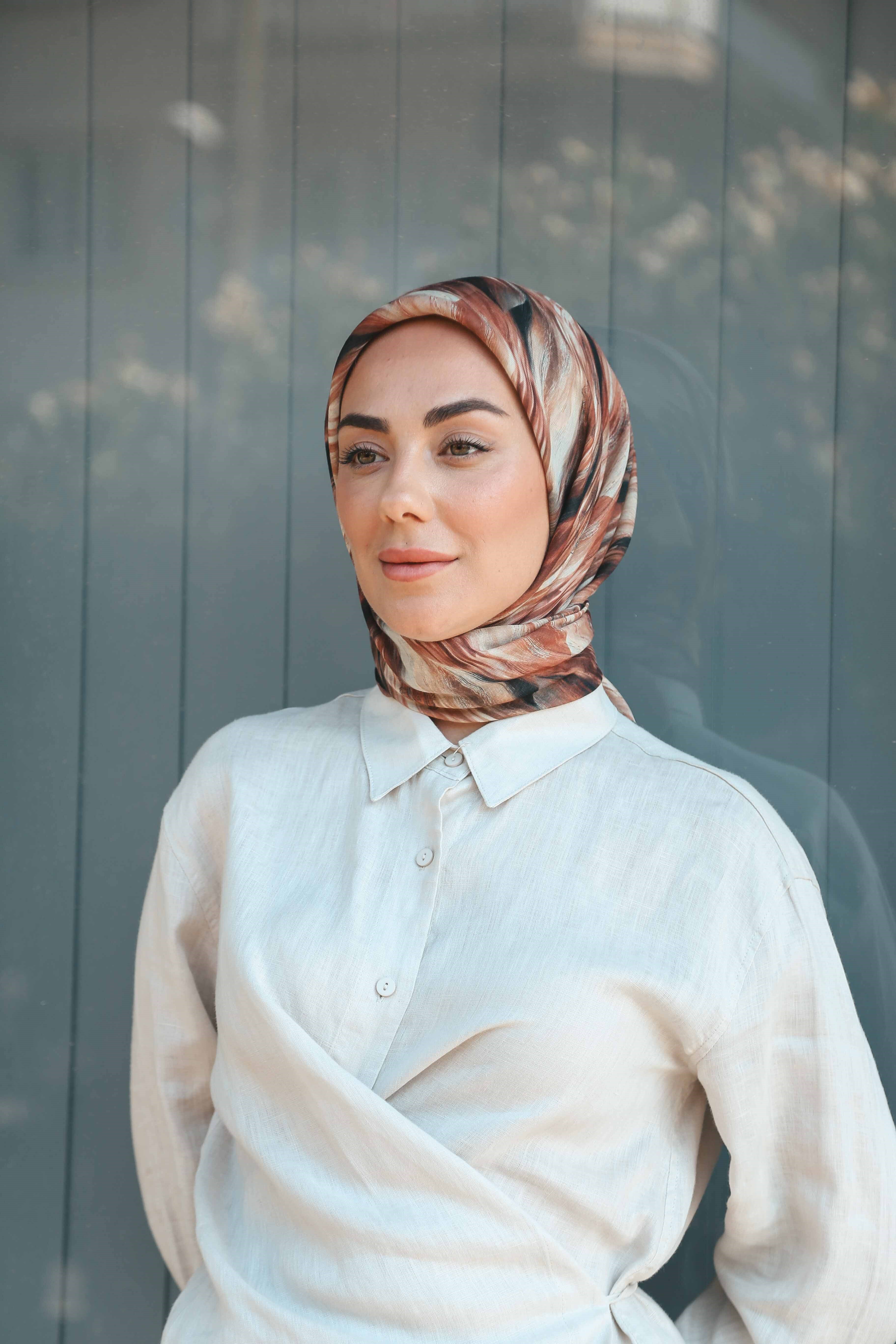 Locella Soft Pamuk Eşarp Turuncu
