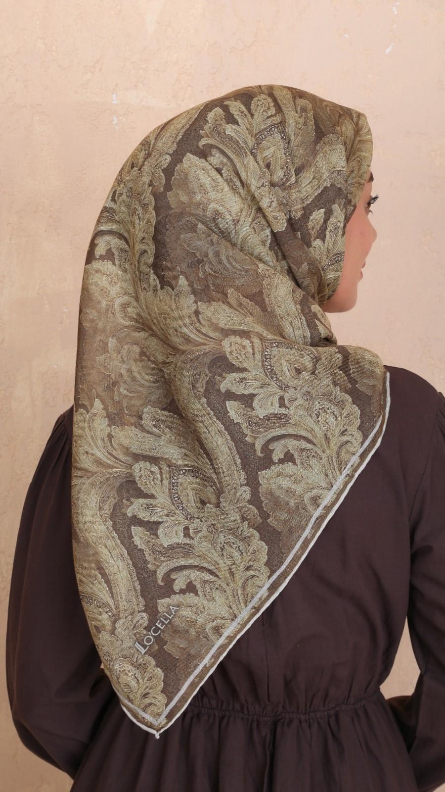 Locella Soft Pamuk Eşarp Yağ Yeşili-10