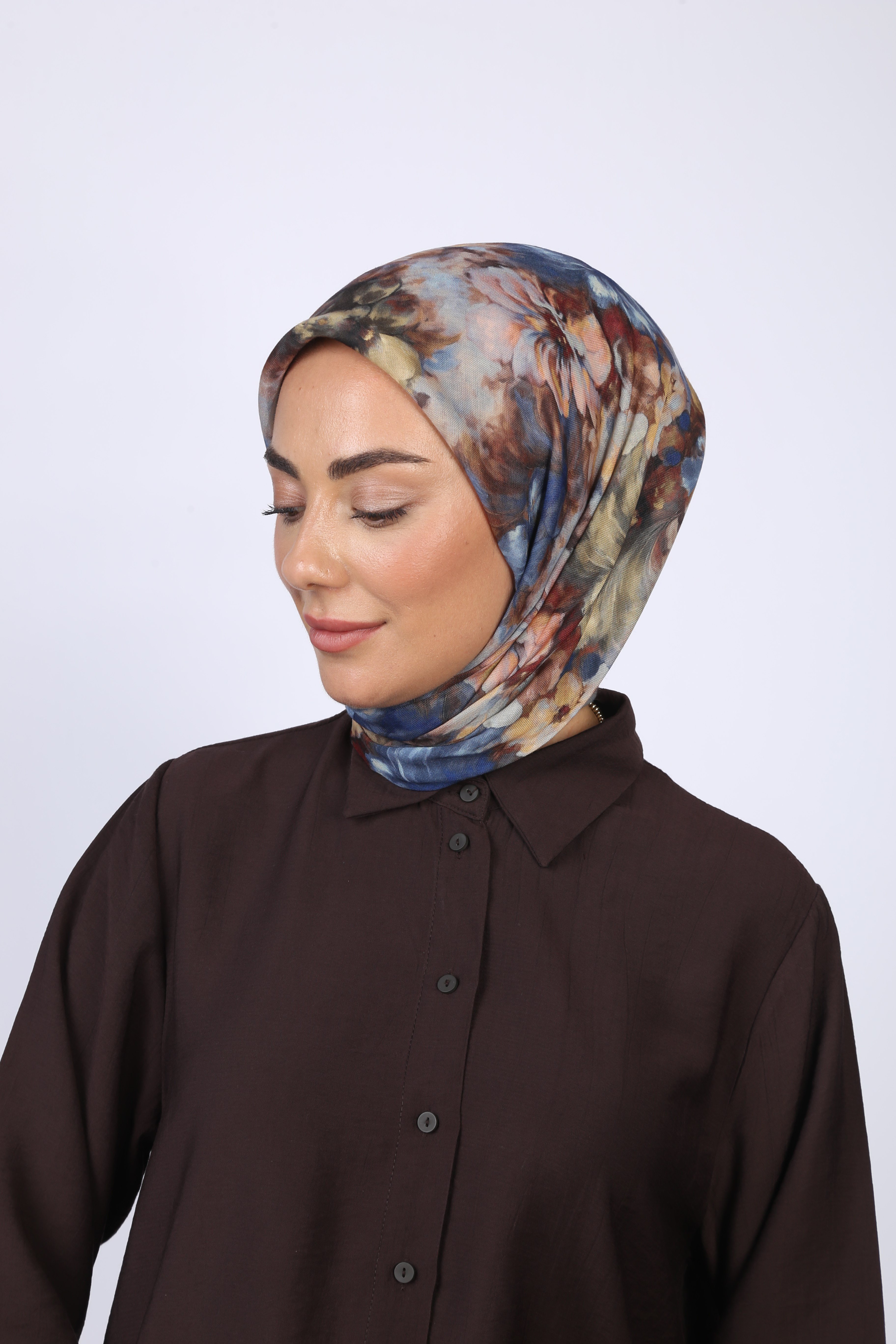 Locella Soft Pamuk Eşarp Kahve