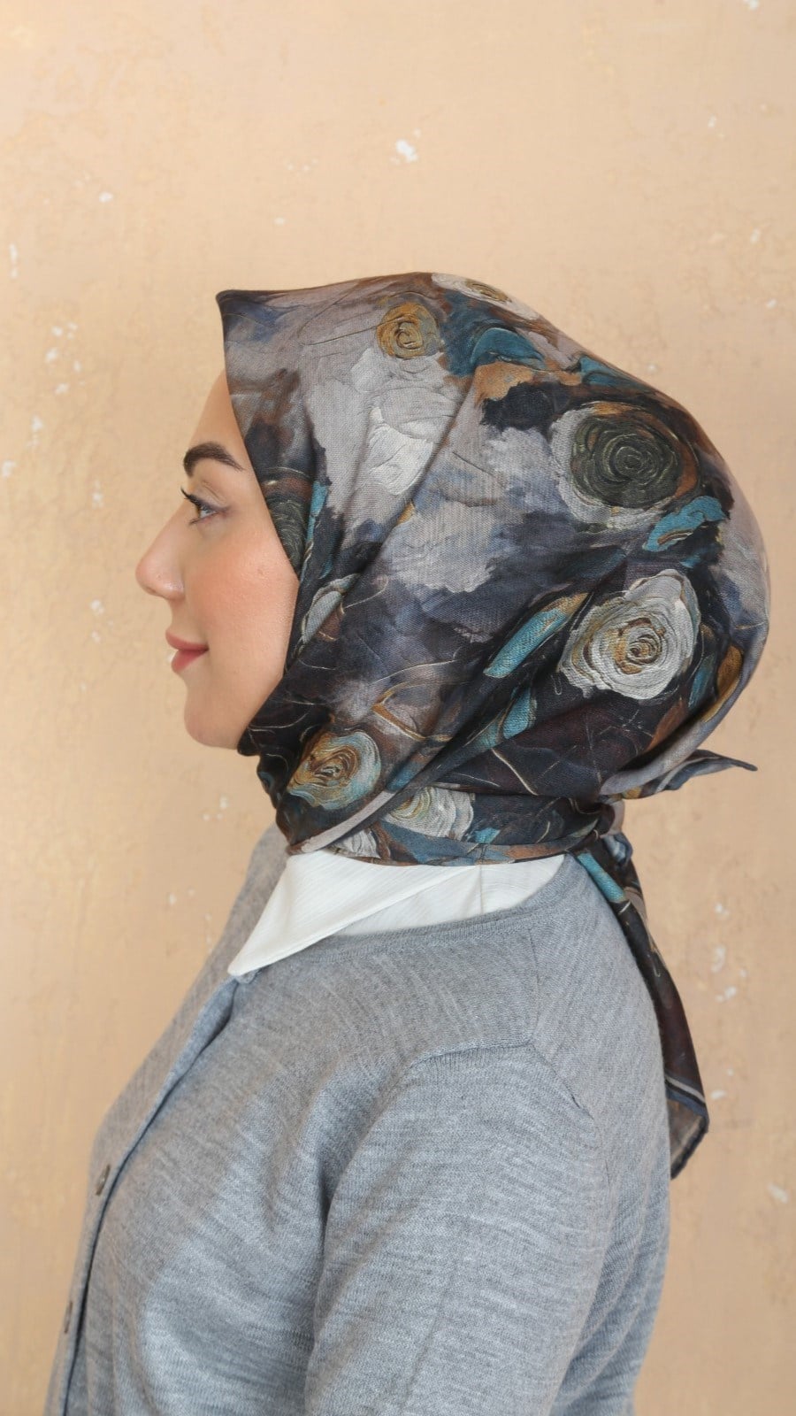 Locella Soft Pamuk Eşarp Gri