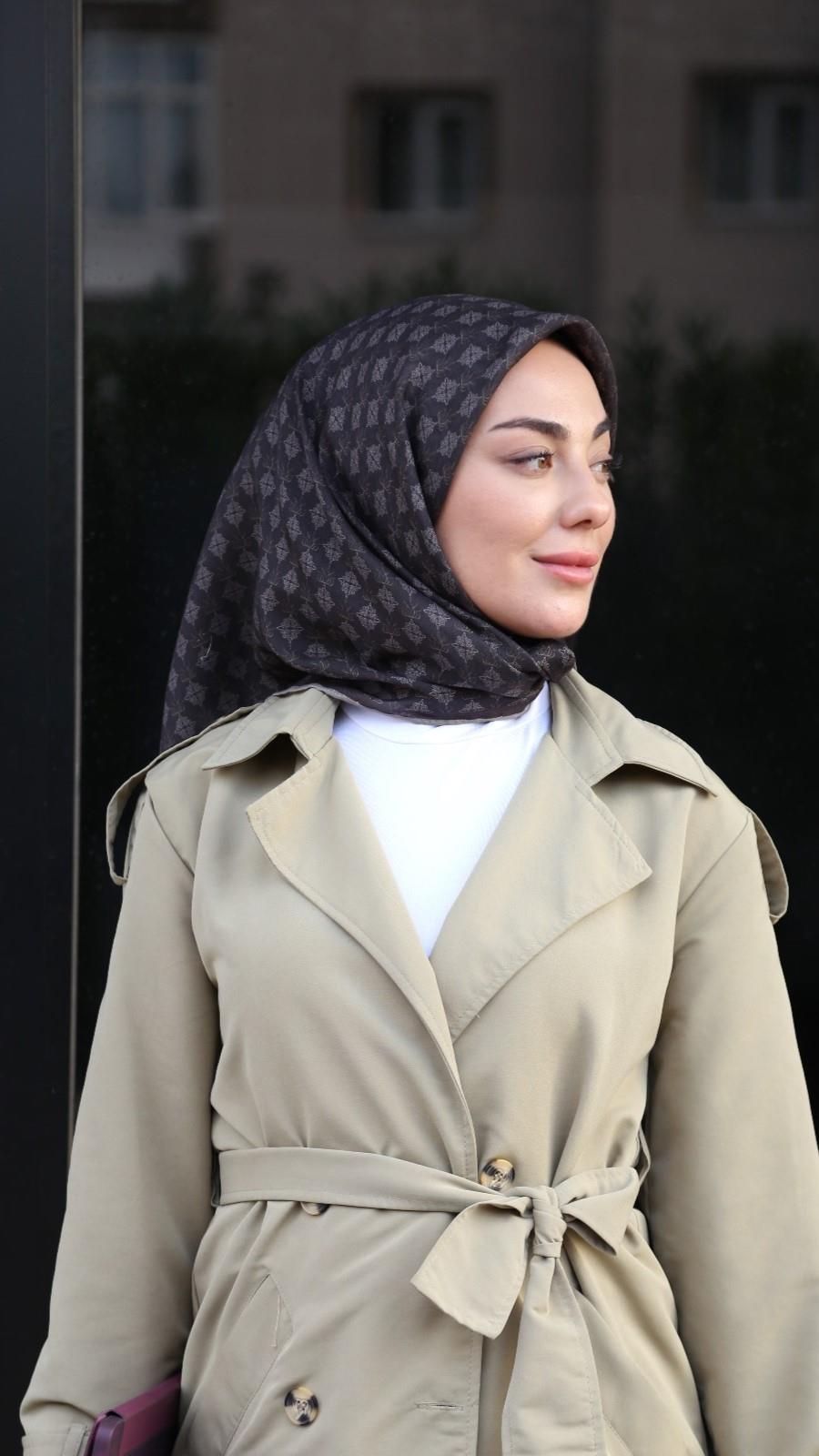 Locella Soft Pamuk Eşarp Acı Kahve-8