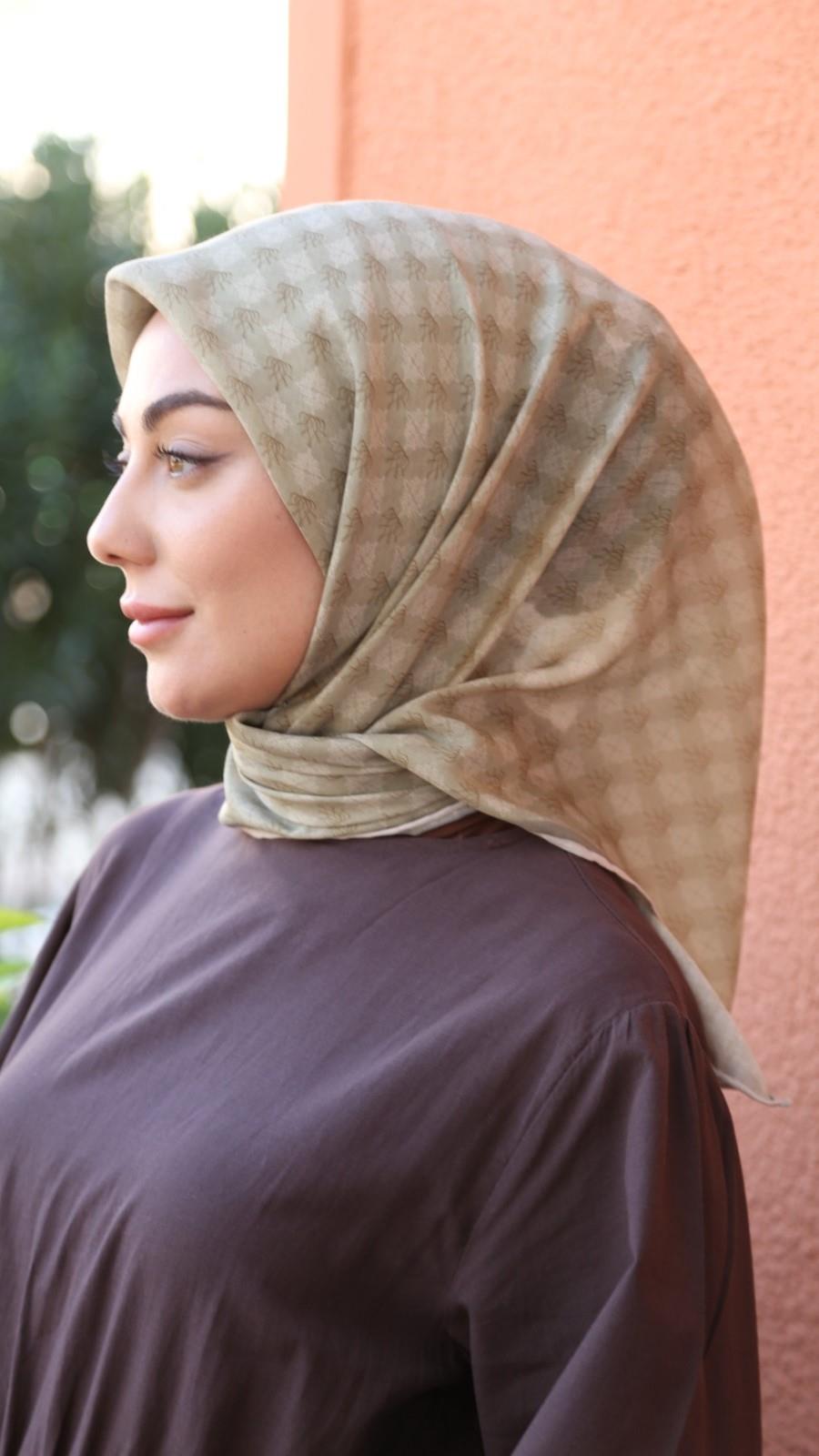 Locella Soft Pamuk Eşarp Soft Yeşil-3