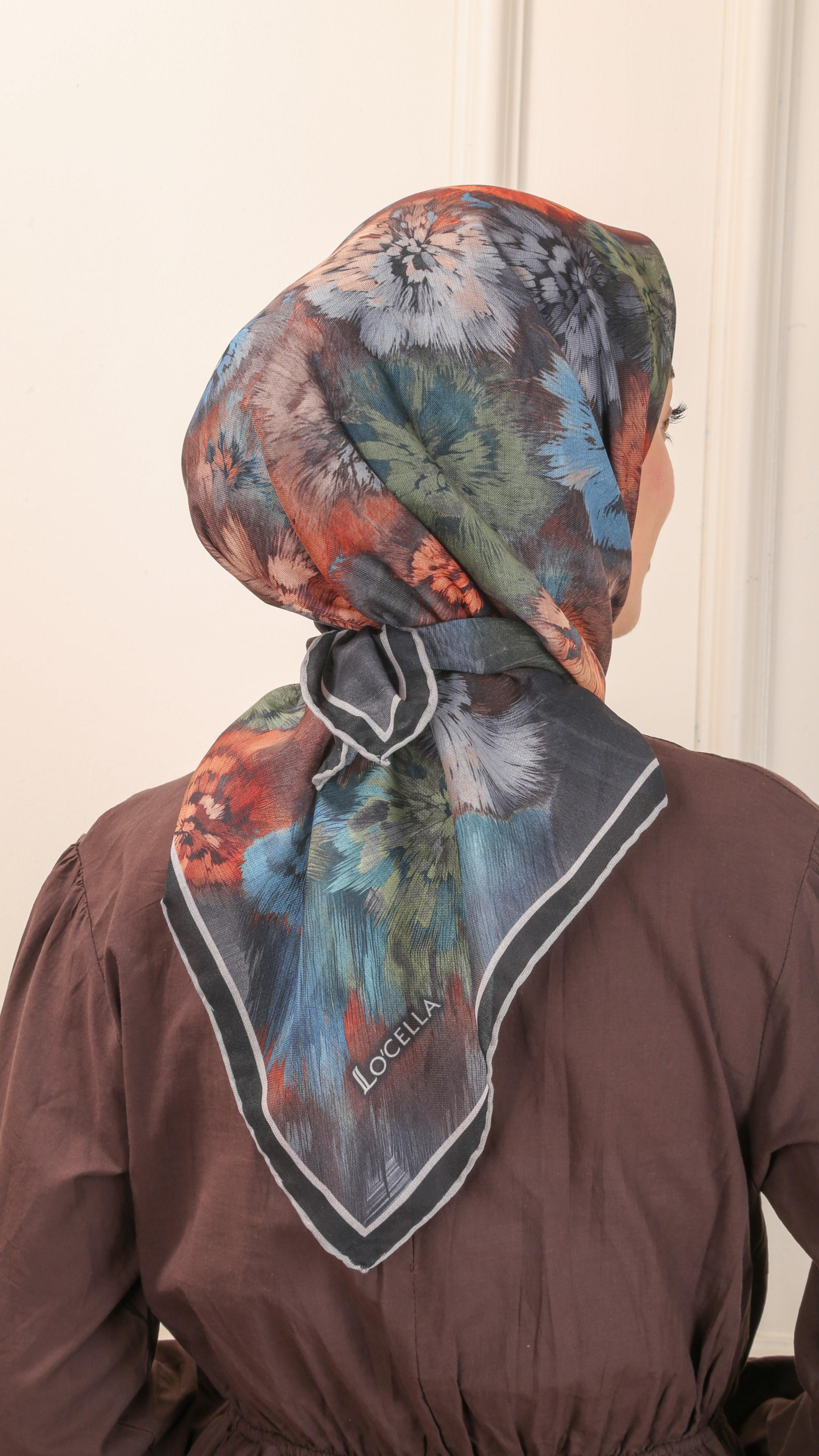 Locella Soft Pamuk Eşarp Siyah-5