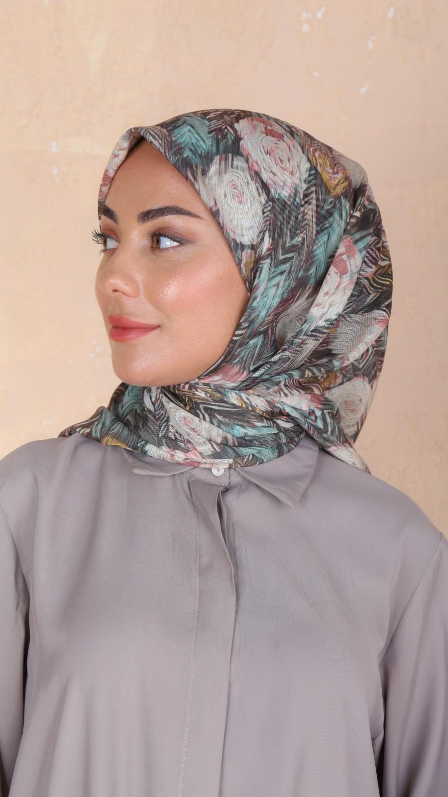 Locella Soft Pamuk Eşarp Yeşil-9