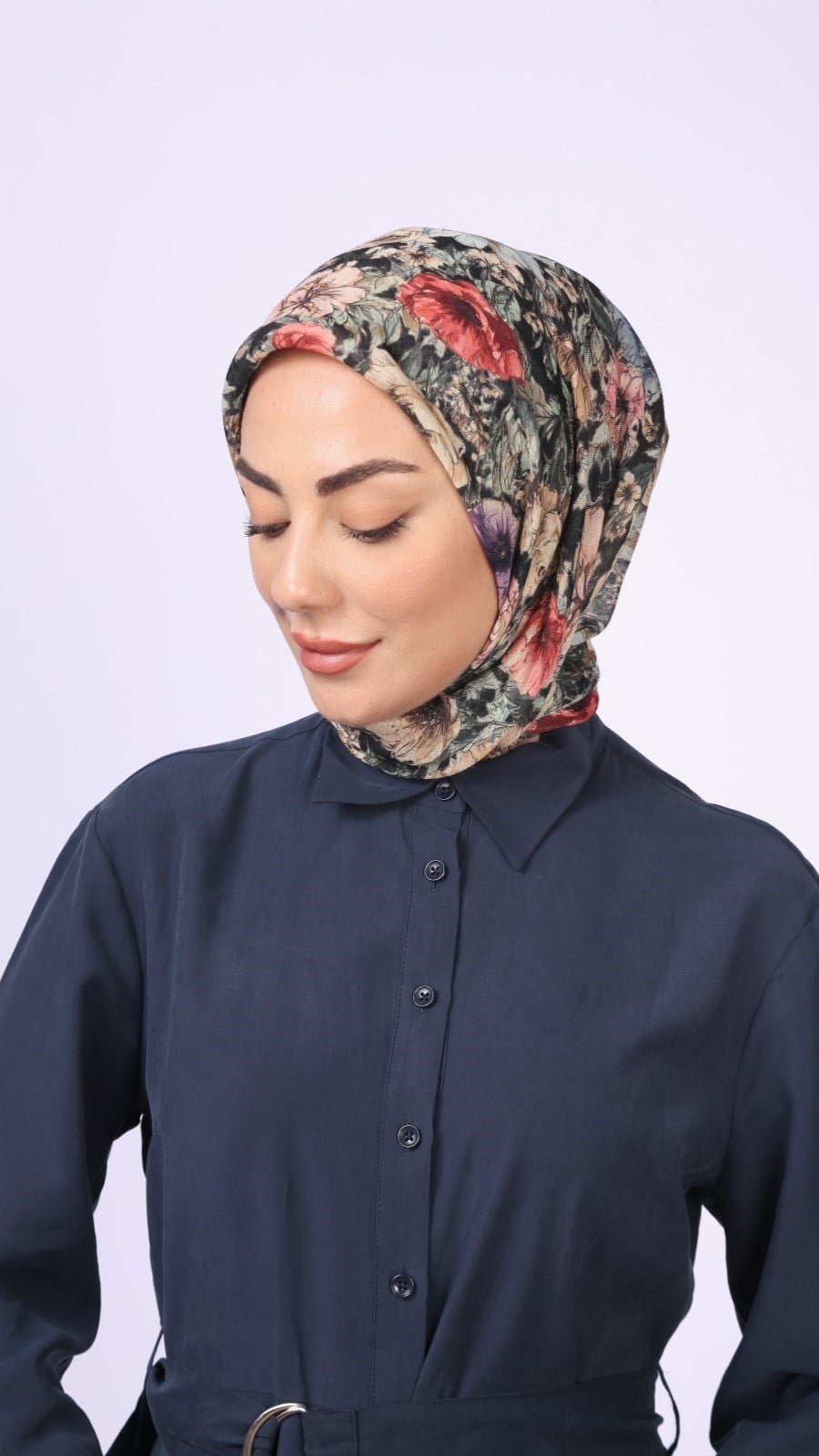 Locella Soft Pamuk Eşarp Siyah