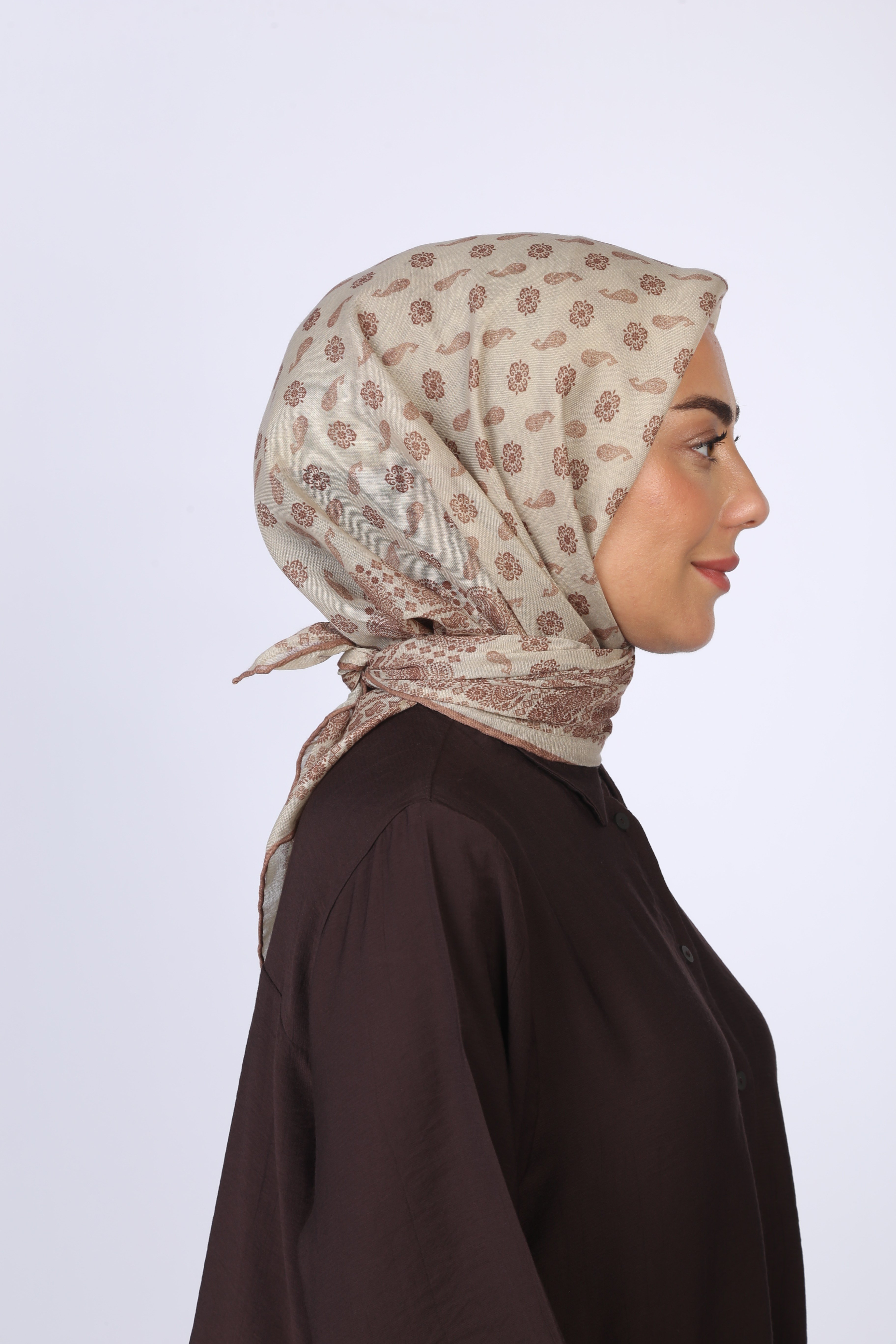 Locella Soft Pamuk Eşarp Vizon