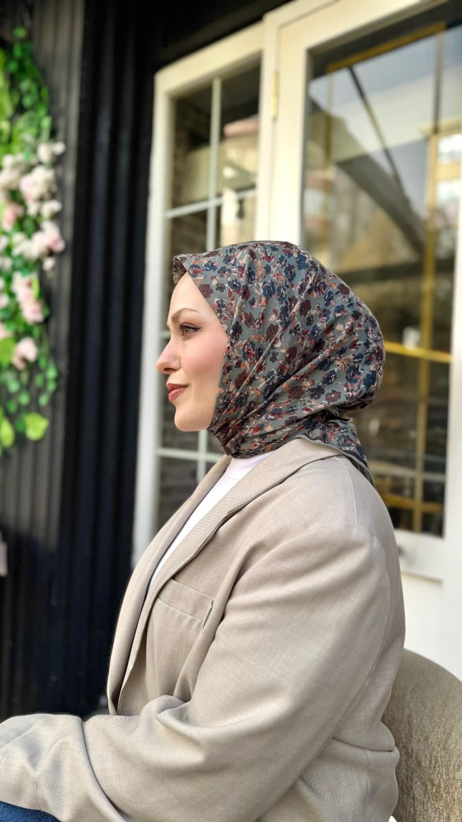 Locella Soft Pamuk Eşarp Küf Yeşil-20