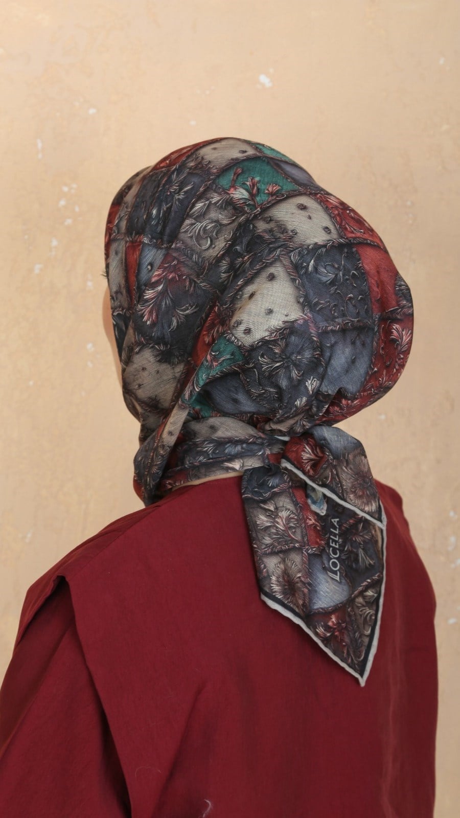 Locella Soft Pamuk Eşarp Siyah