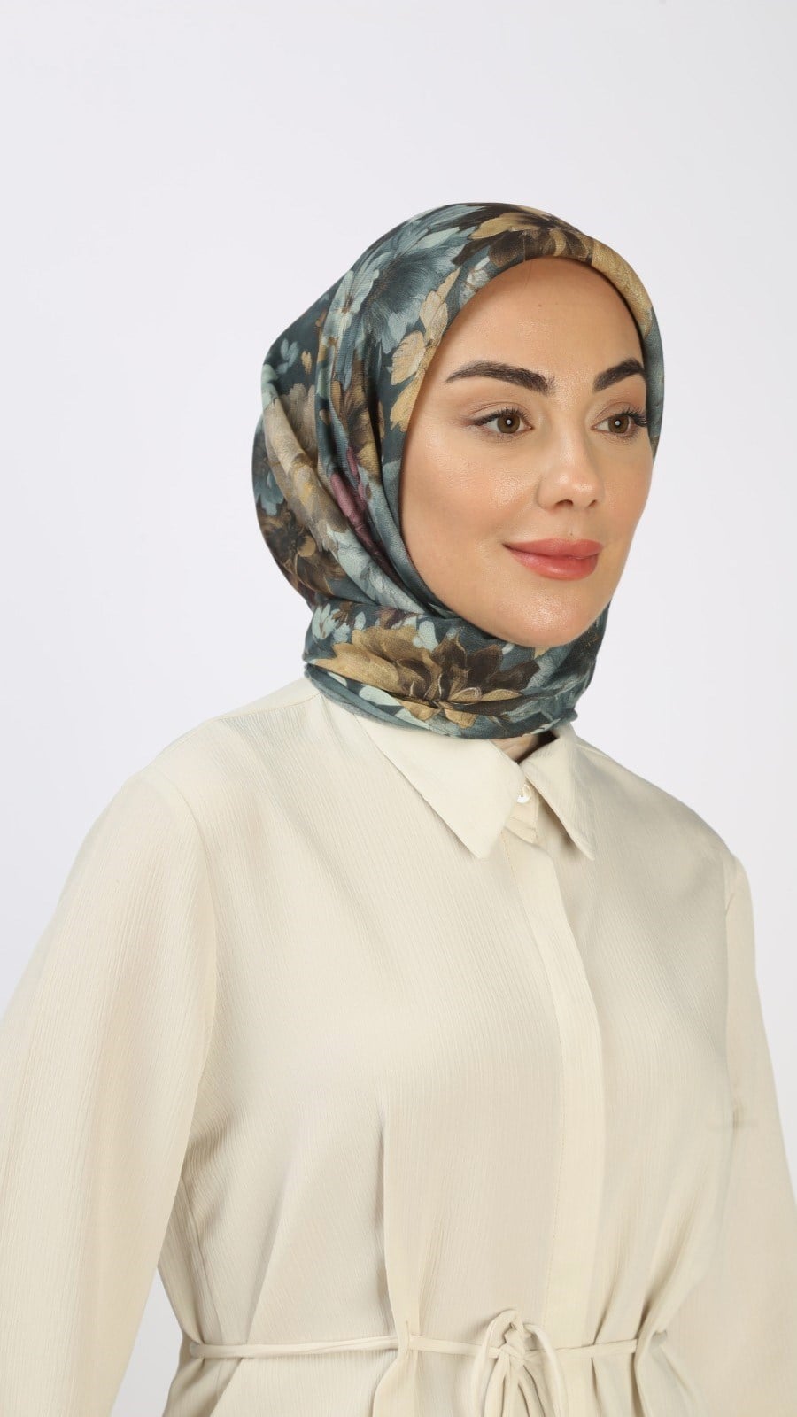 Locella Soft Pamuk Eşarp Zümrüt