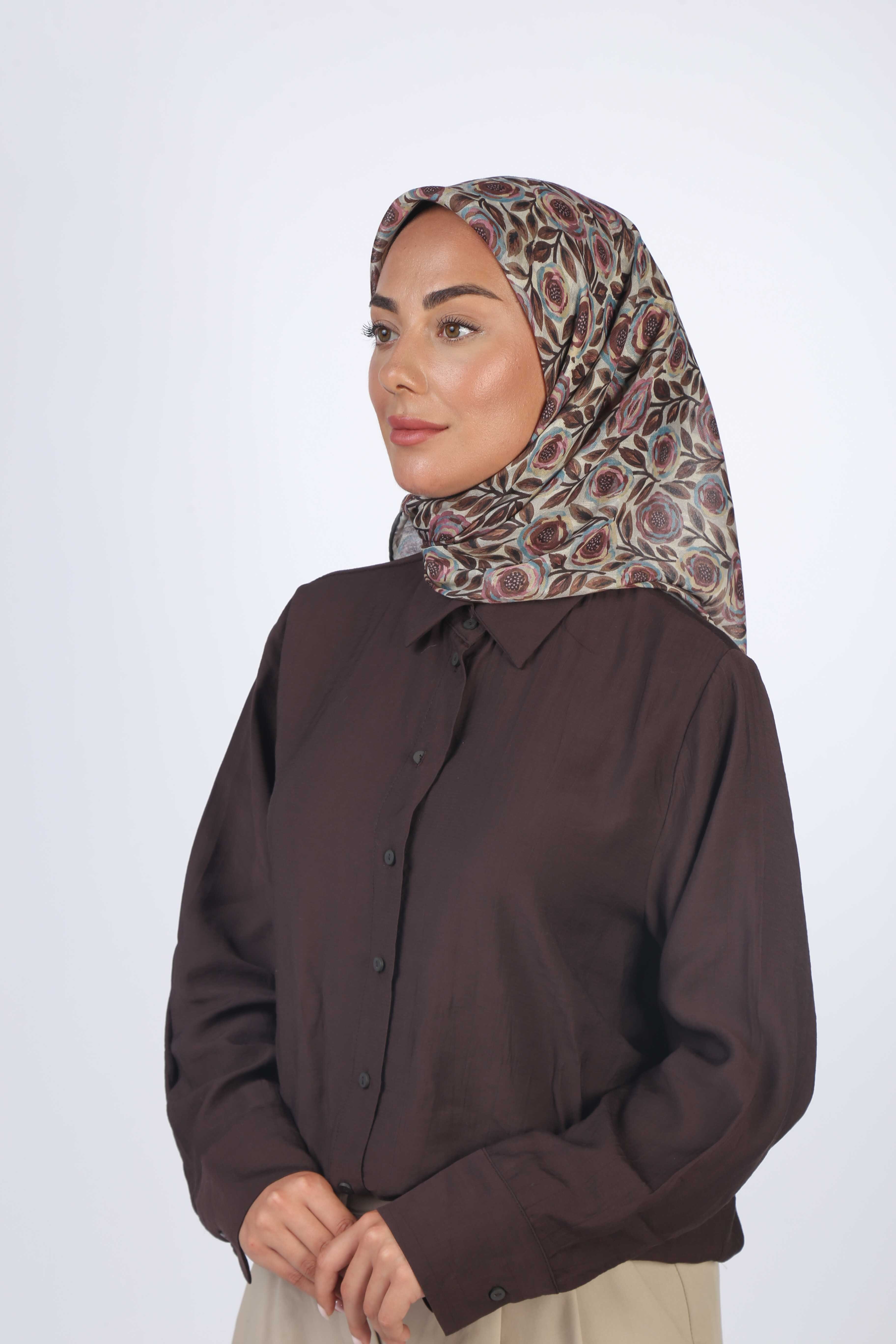 Locella Soft Pamuk Eşarp Krem