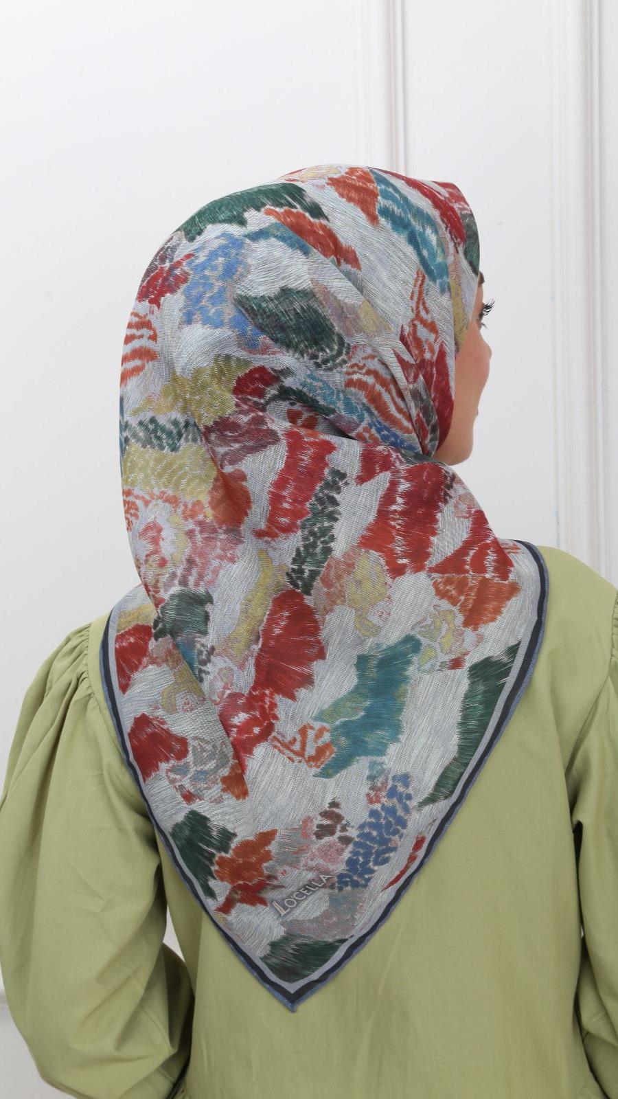 Locella Soft Pamuk Eşarp Gri-6