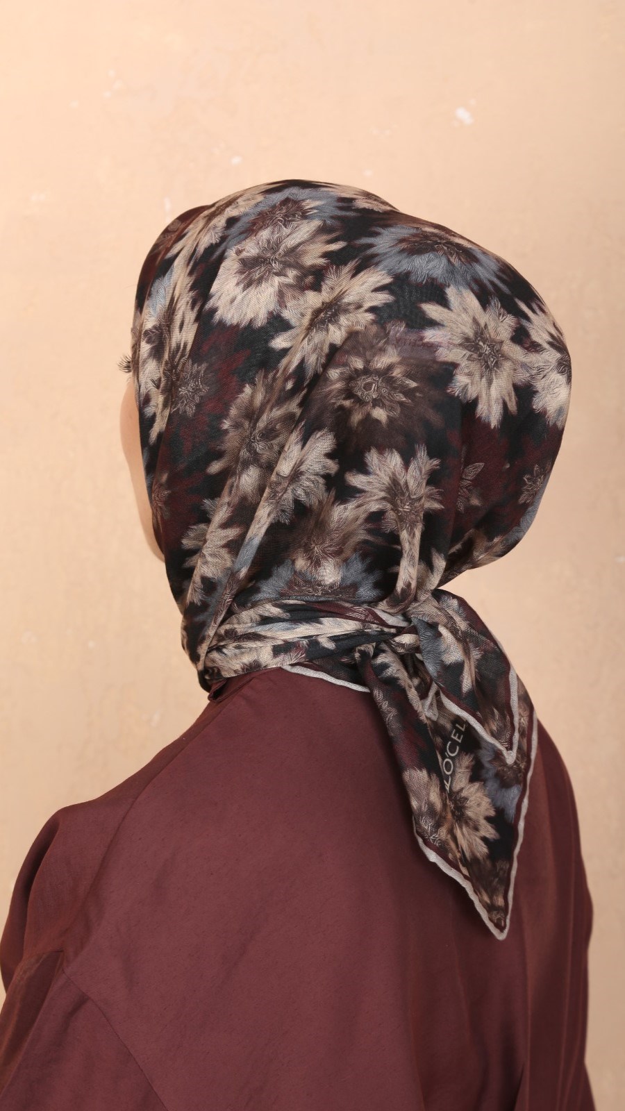 Locella Soft Pamuk Eşarp Kahve