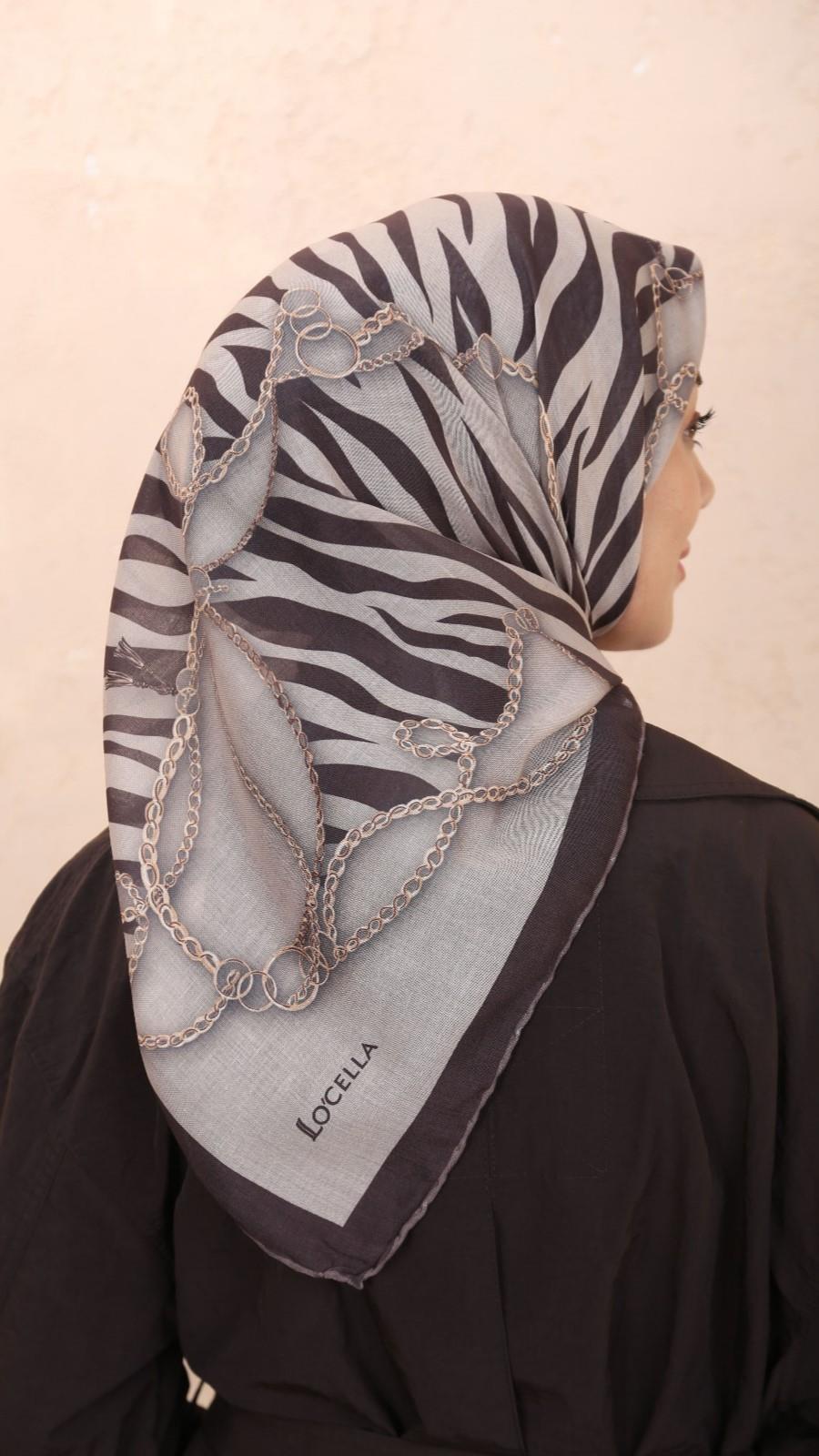 Locella Soft Pamuk Eşarp Kahve Bej-2