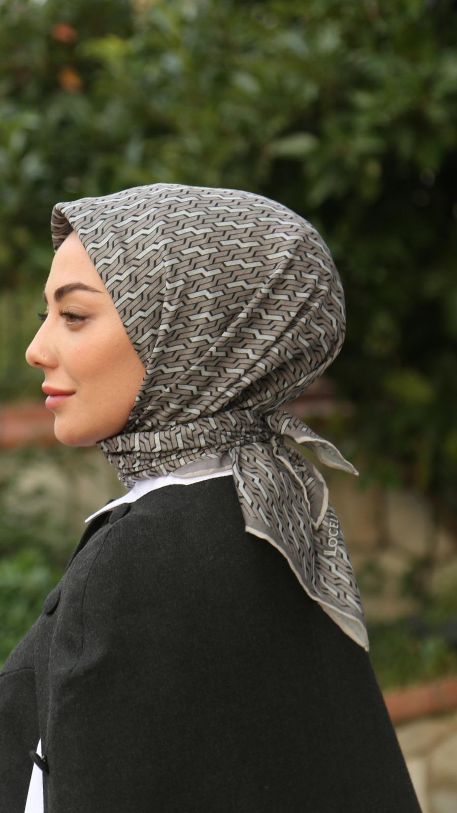 Locella Soft Pamuk Eşarp Taş-1