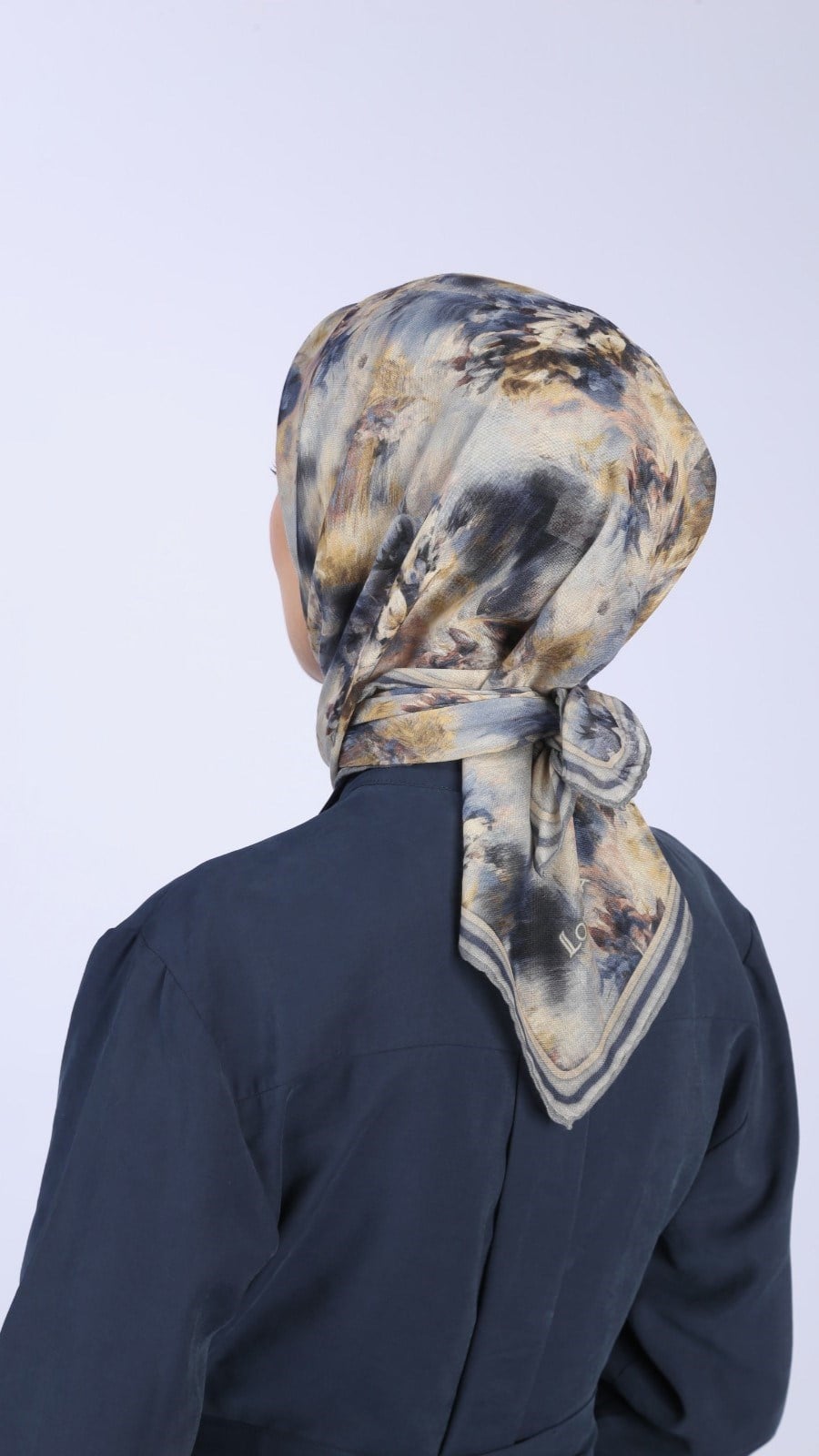 Locella Soft Pamuk Eşarp Gri