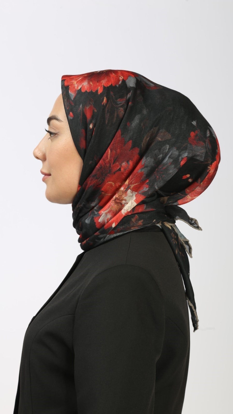 Locella Soft Pamuk Eşarp Siyah
