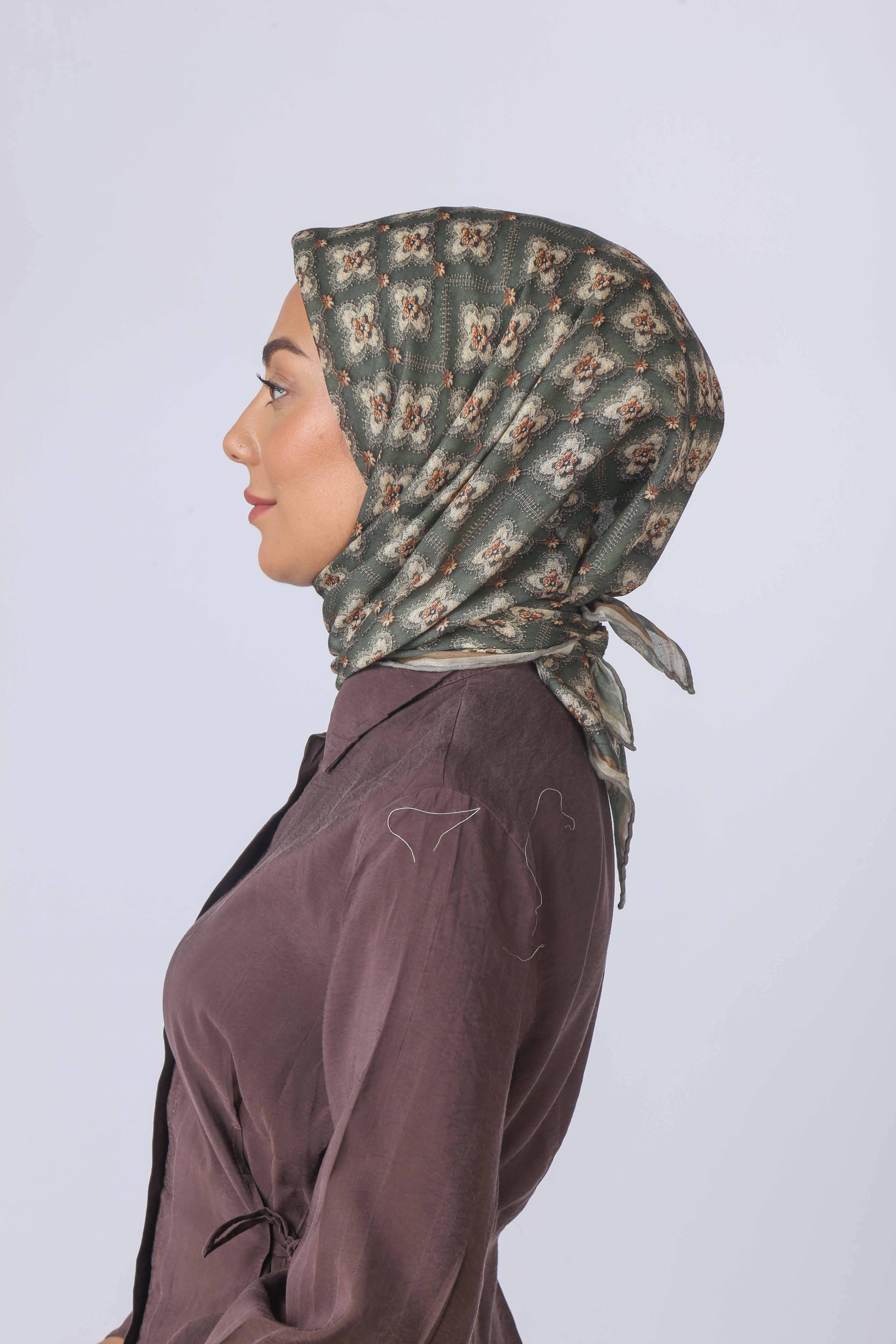 Locella Soft Pamuk Eşarp Yeşil