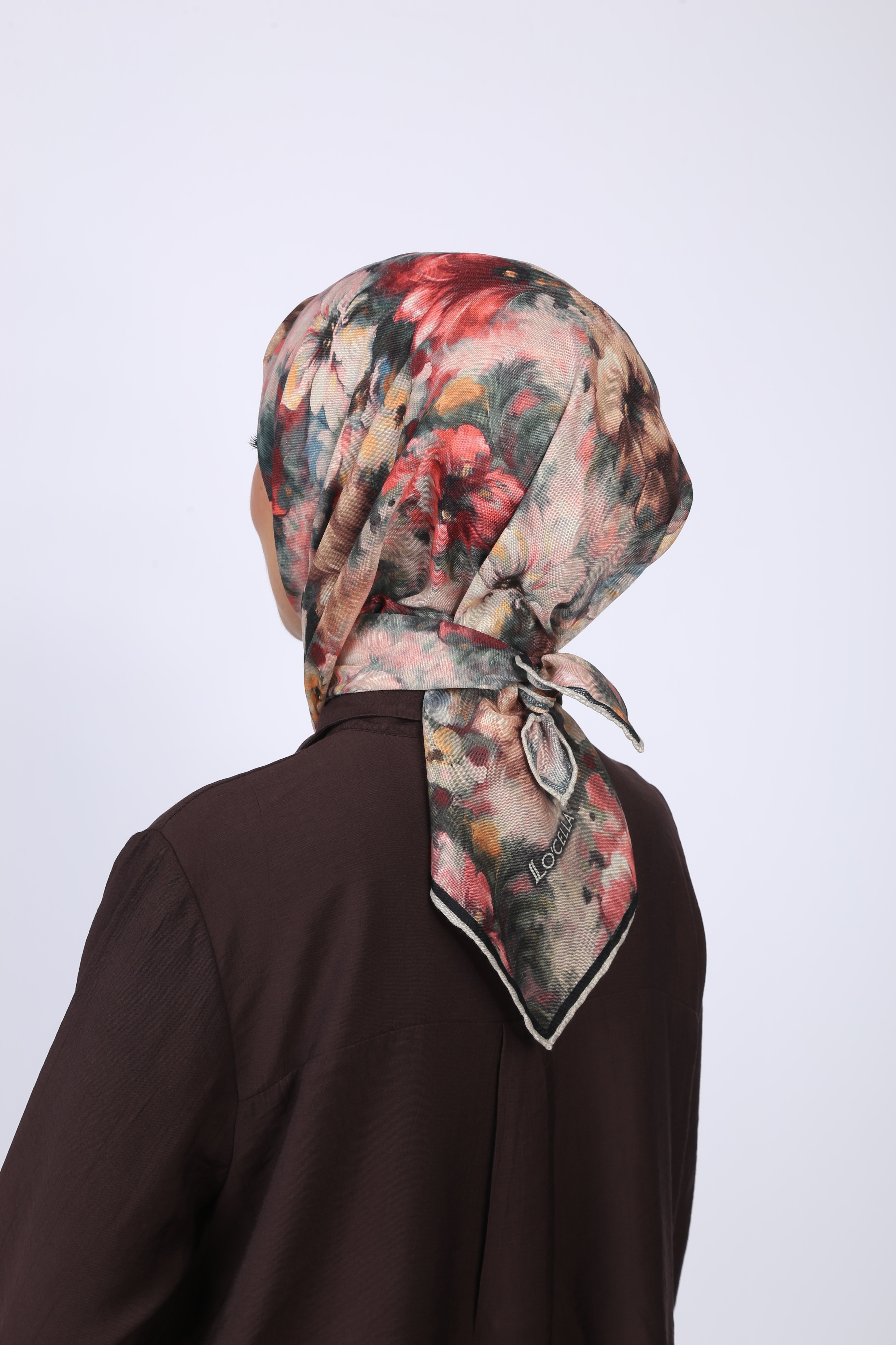 Locella Soft Pamuk Eşarp Siyah