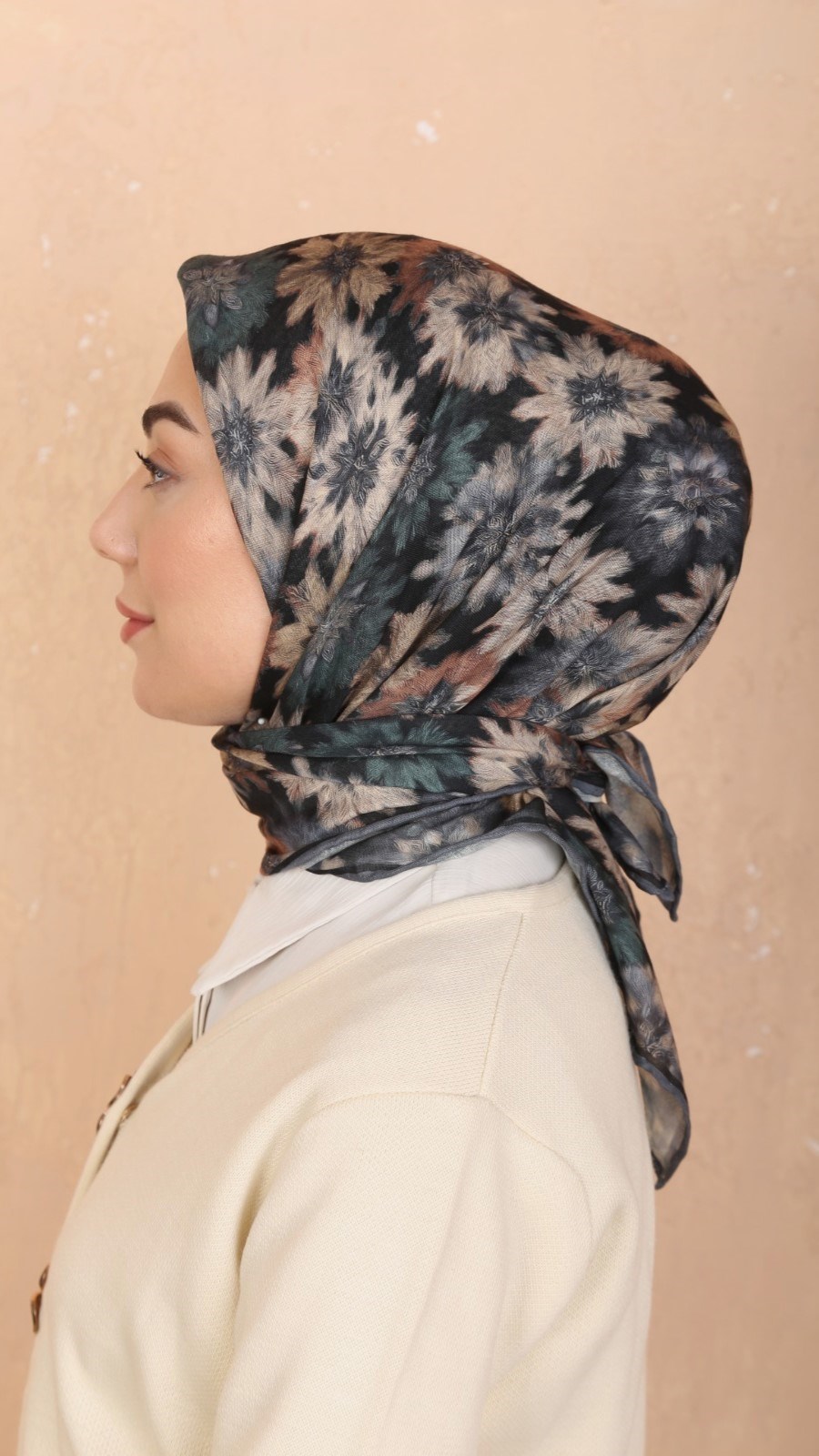 Locella Soft Pamuk Eşarp Siyah