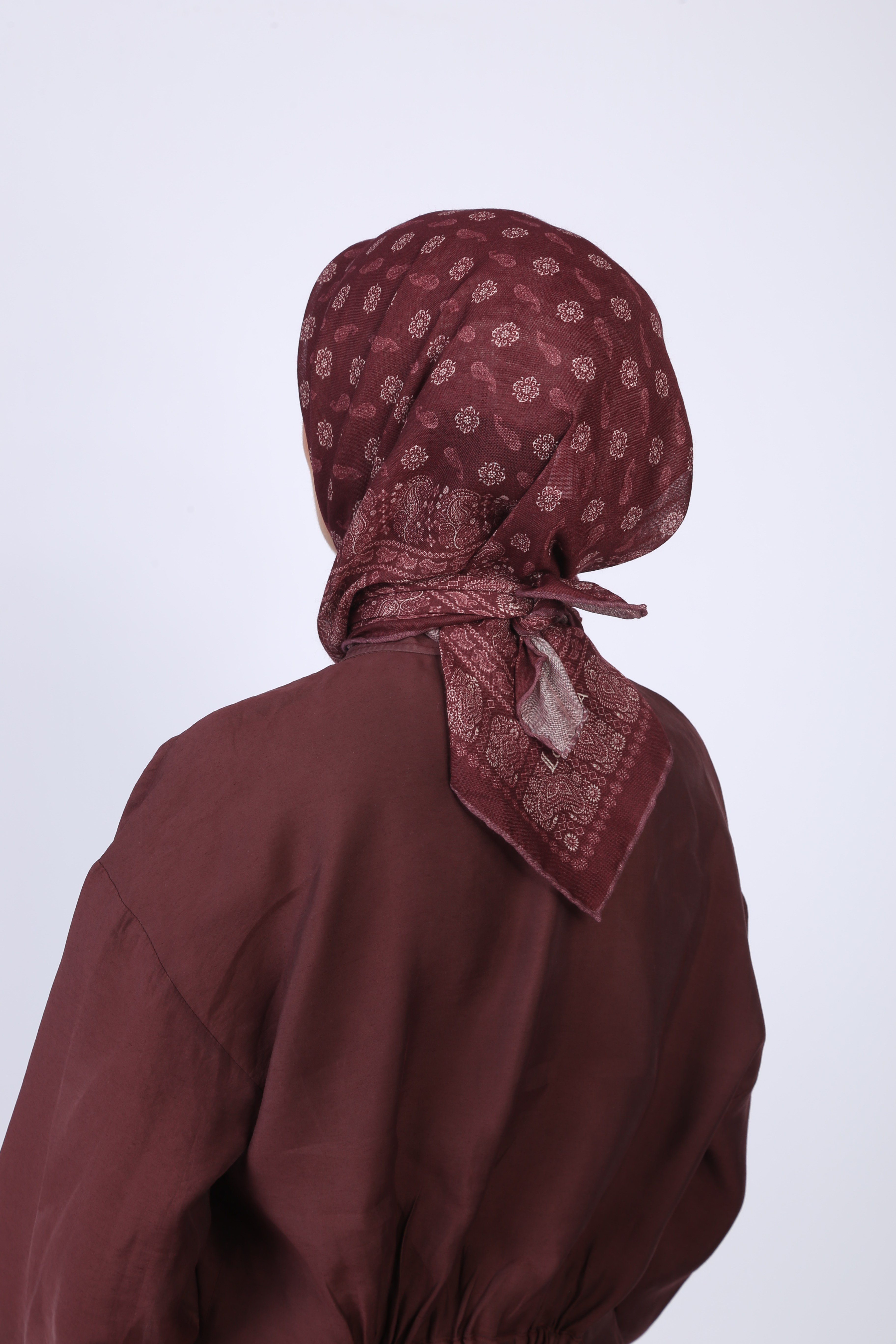 Locella Soft Pamuk Eşarp Mürdüm