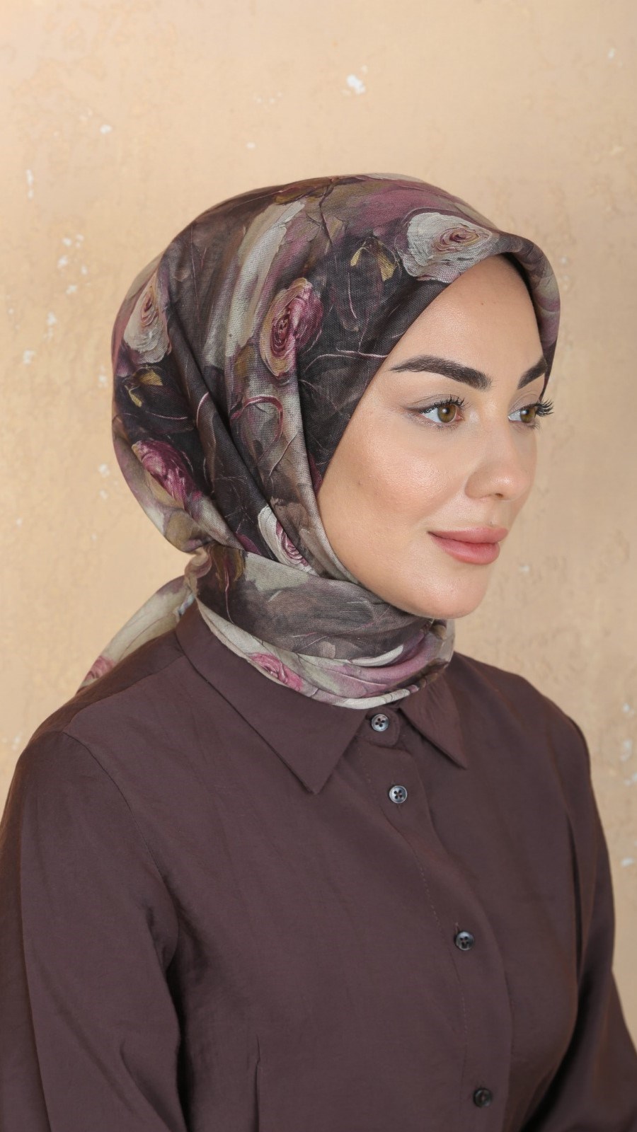 Locella Soft Pamuk Eşarp Vizon