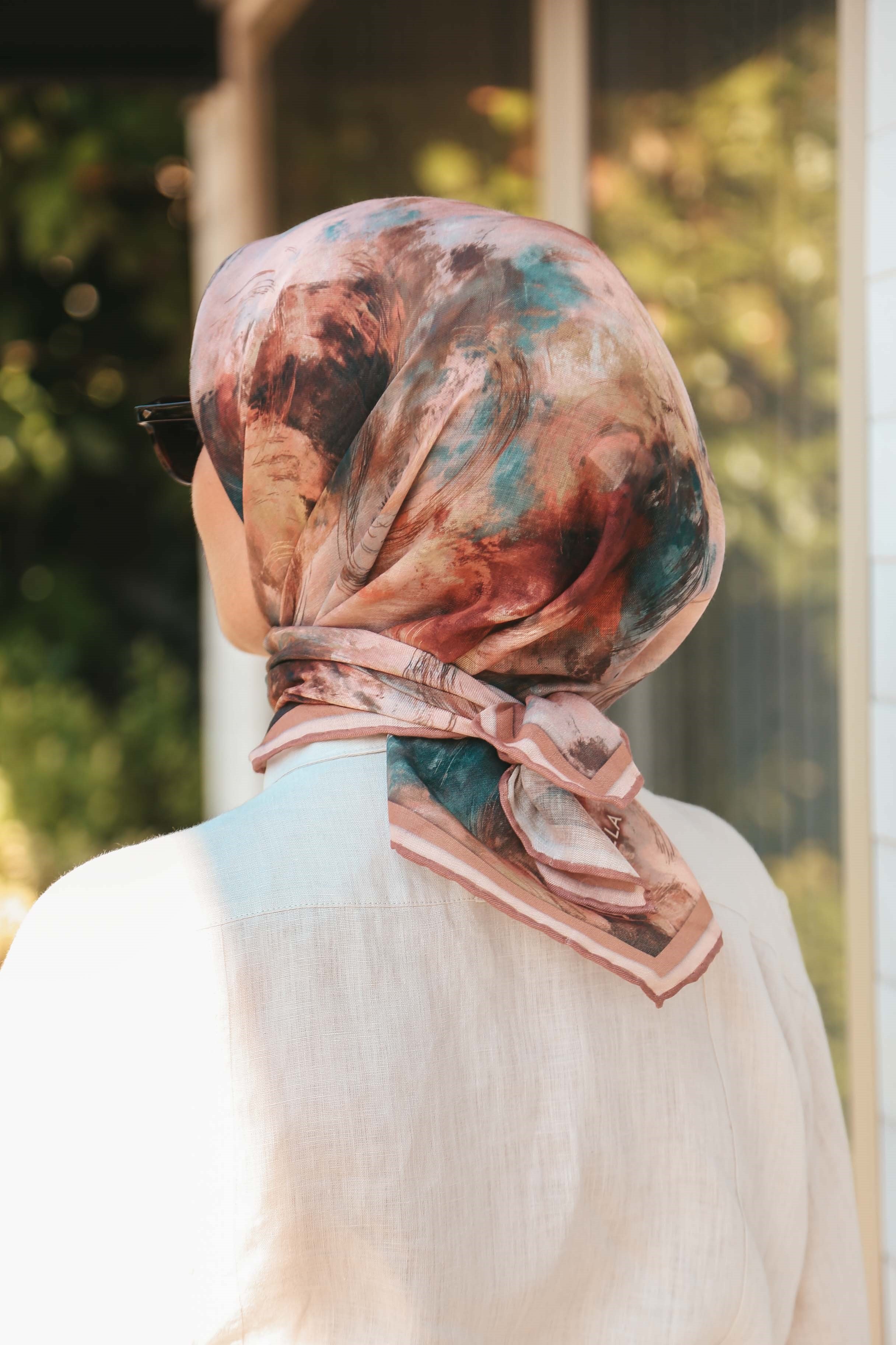 Locella Soft Pamuk Eşarp Pudra Pembe
