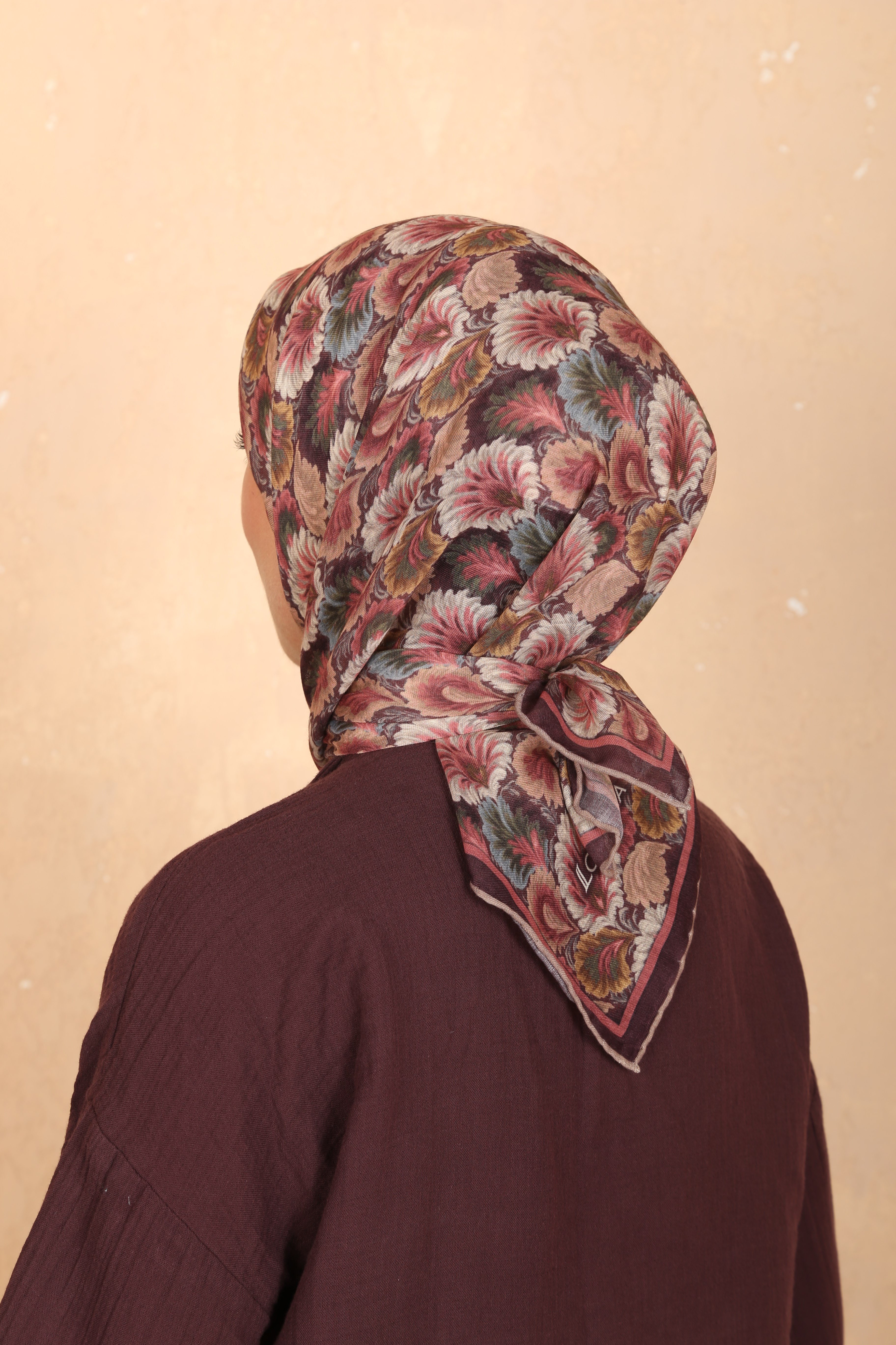 Locella Soft Pamuk Eşarp Mürdüm
