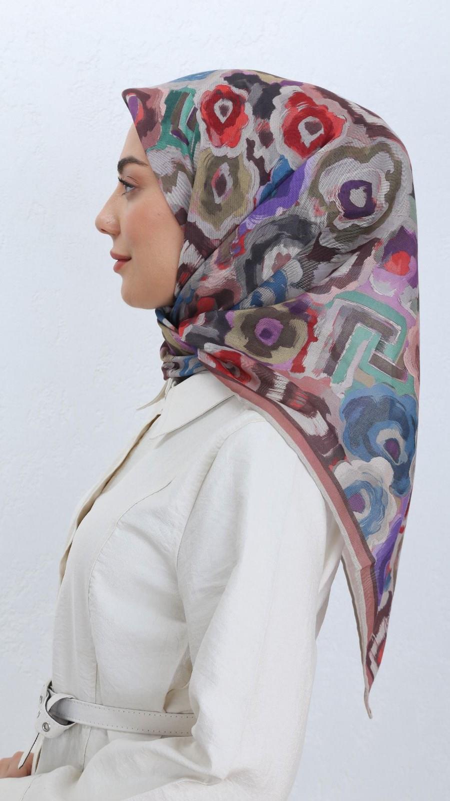 Locella Soft Pamuk Eşarp Pembe-12