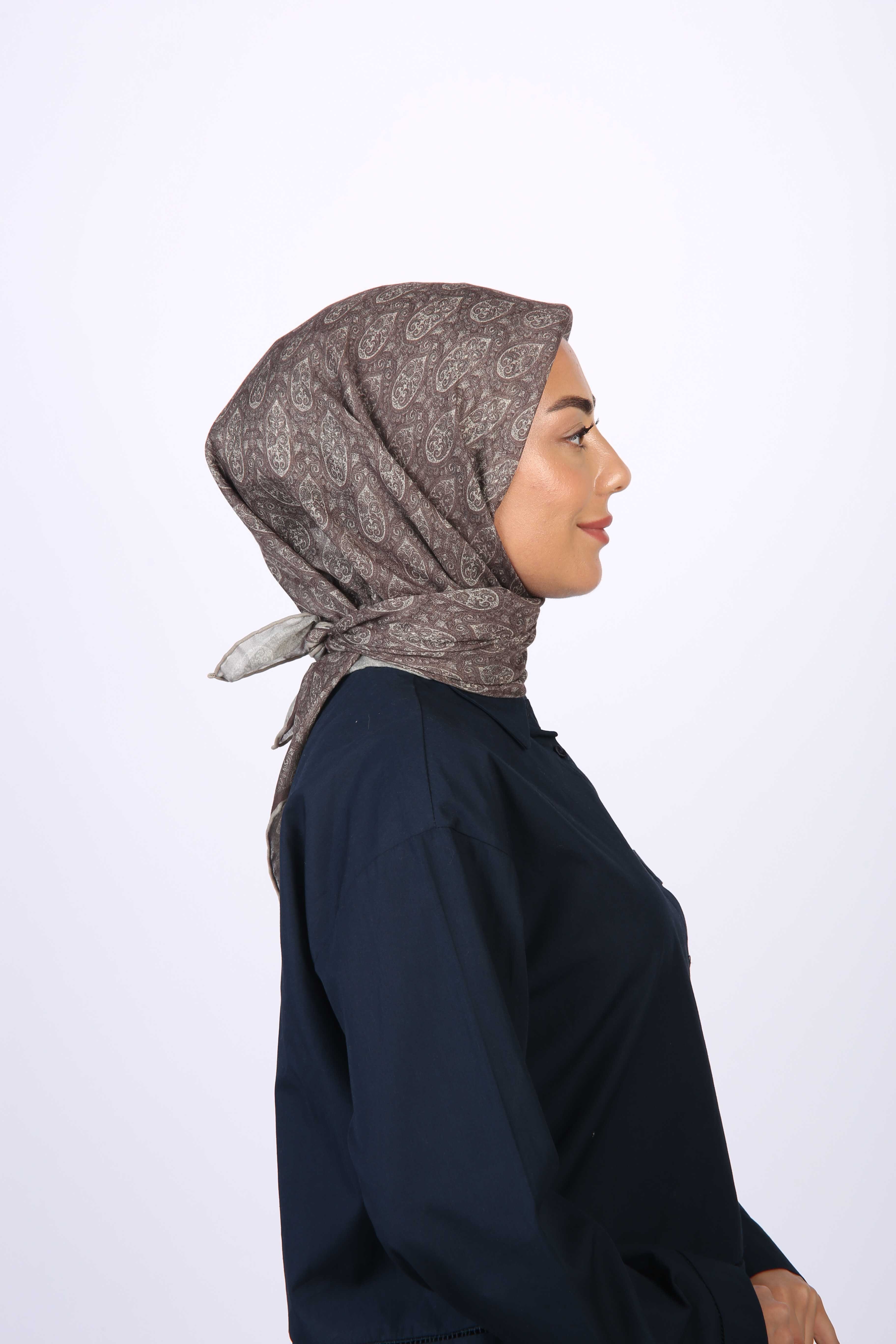 Locella Soft Pamuk Eşarp Çikolata Kahve