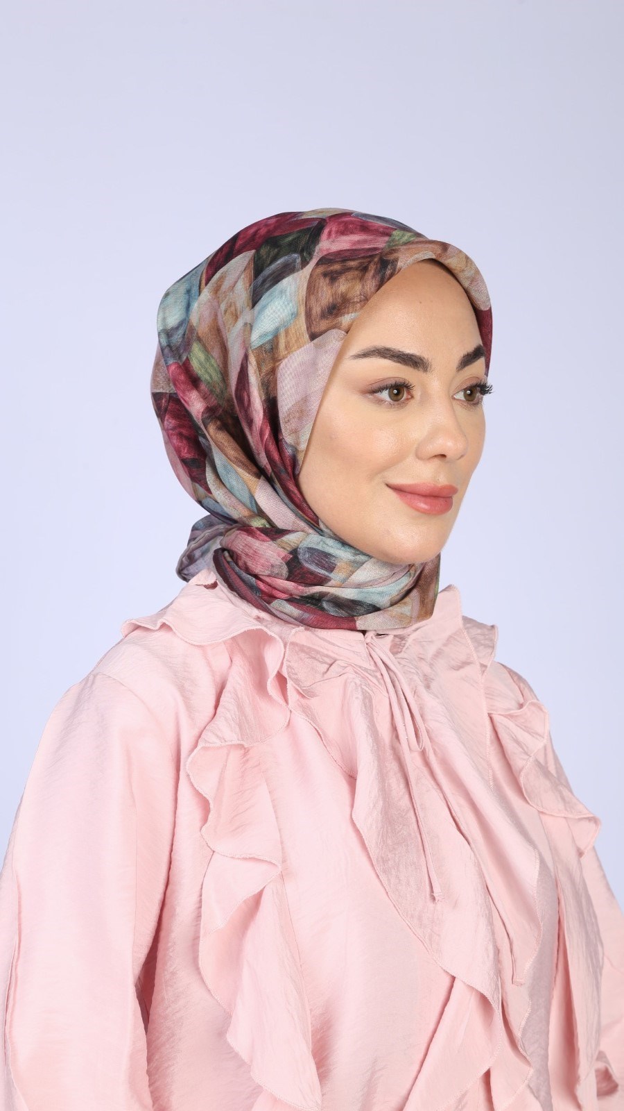 Locella Soft Pamuk Eşarp Mürdüm