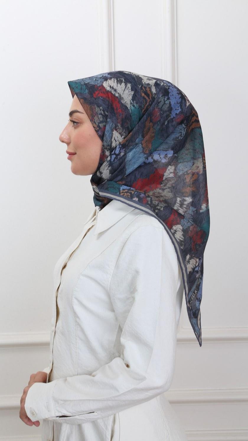 Locella Soft Pamuk Eşarp Koyu Gri-8