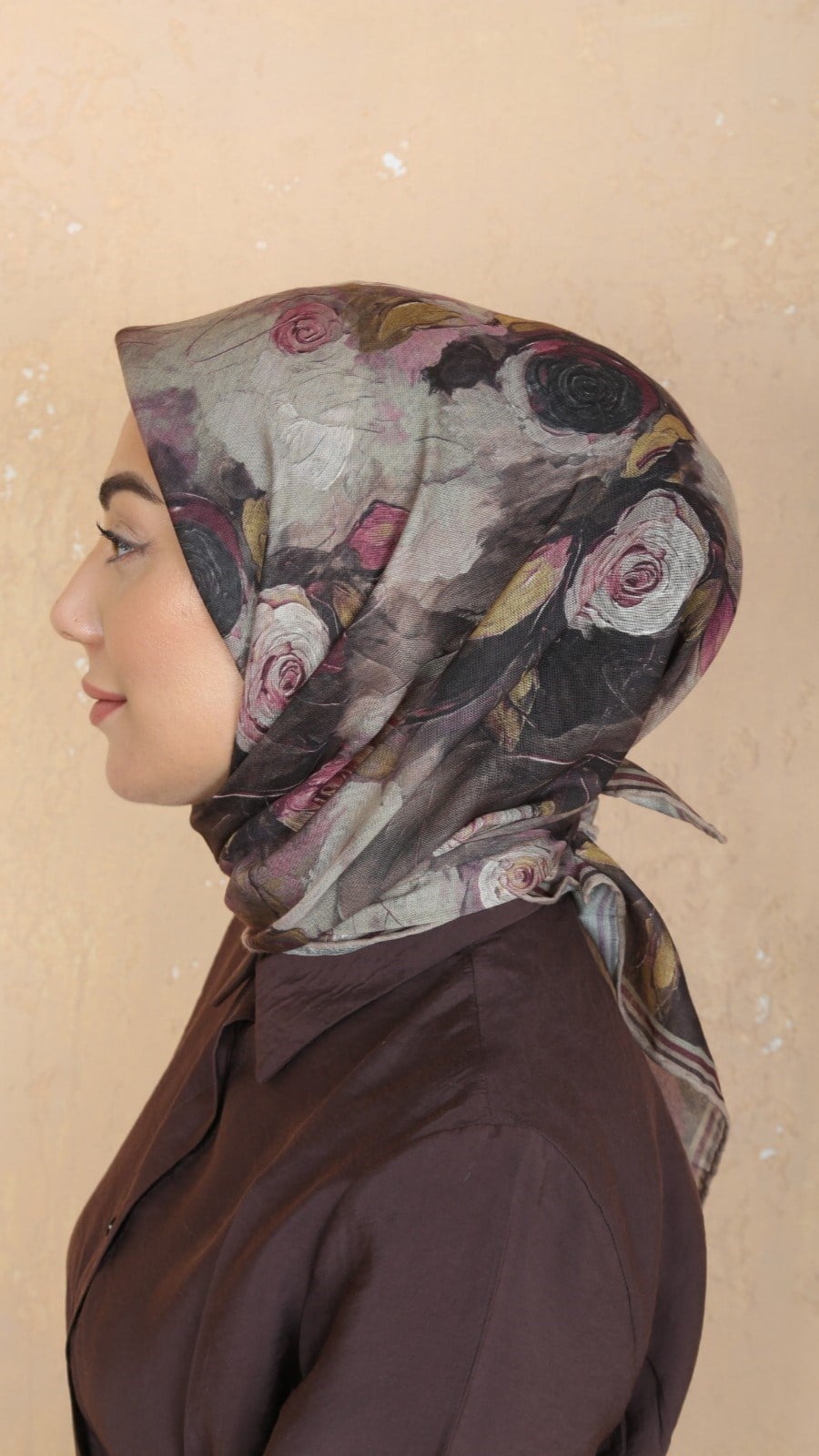 Locella Soft Pamuk Eşarp Vizon
