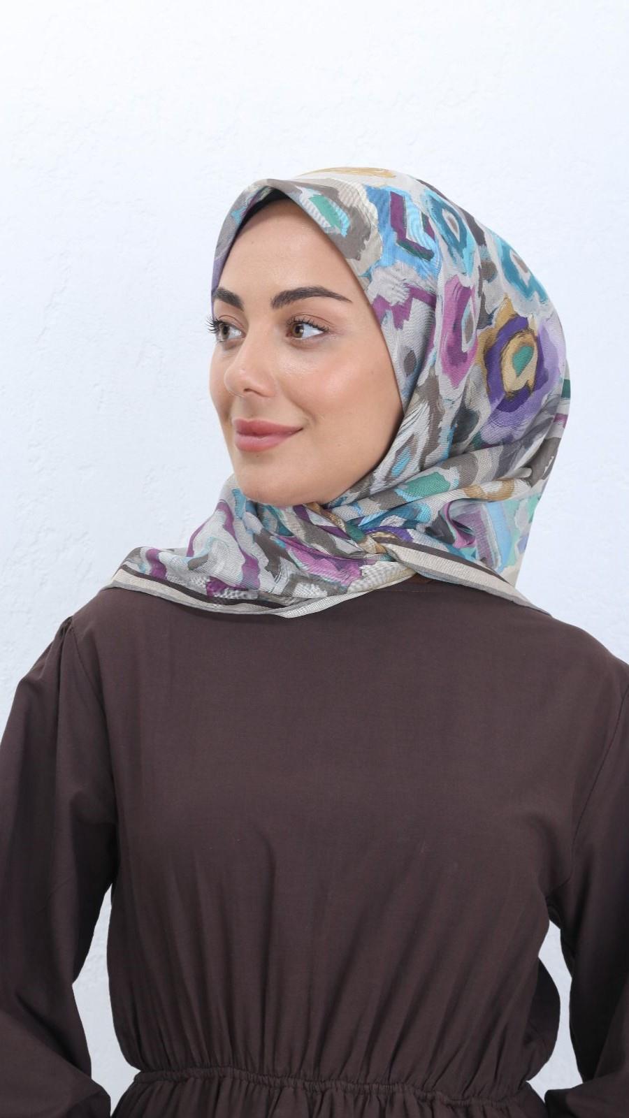 Locella Soft Pamuk Eşarp Çok Renkli-7