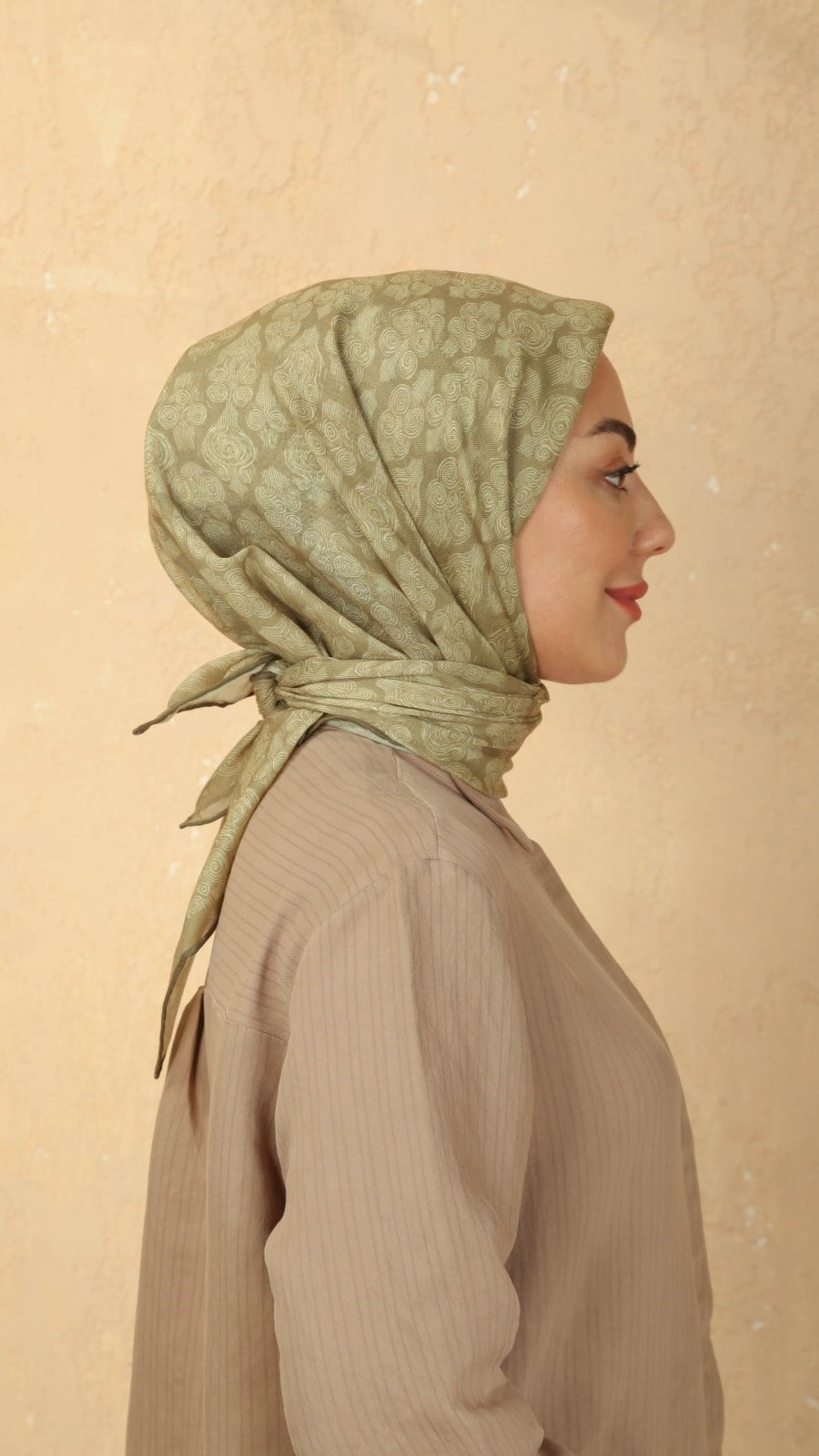 Locella Soft Pamuk Eşarp Zeytin Yeşili