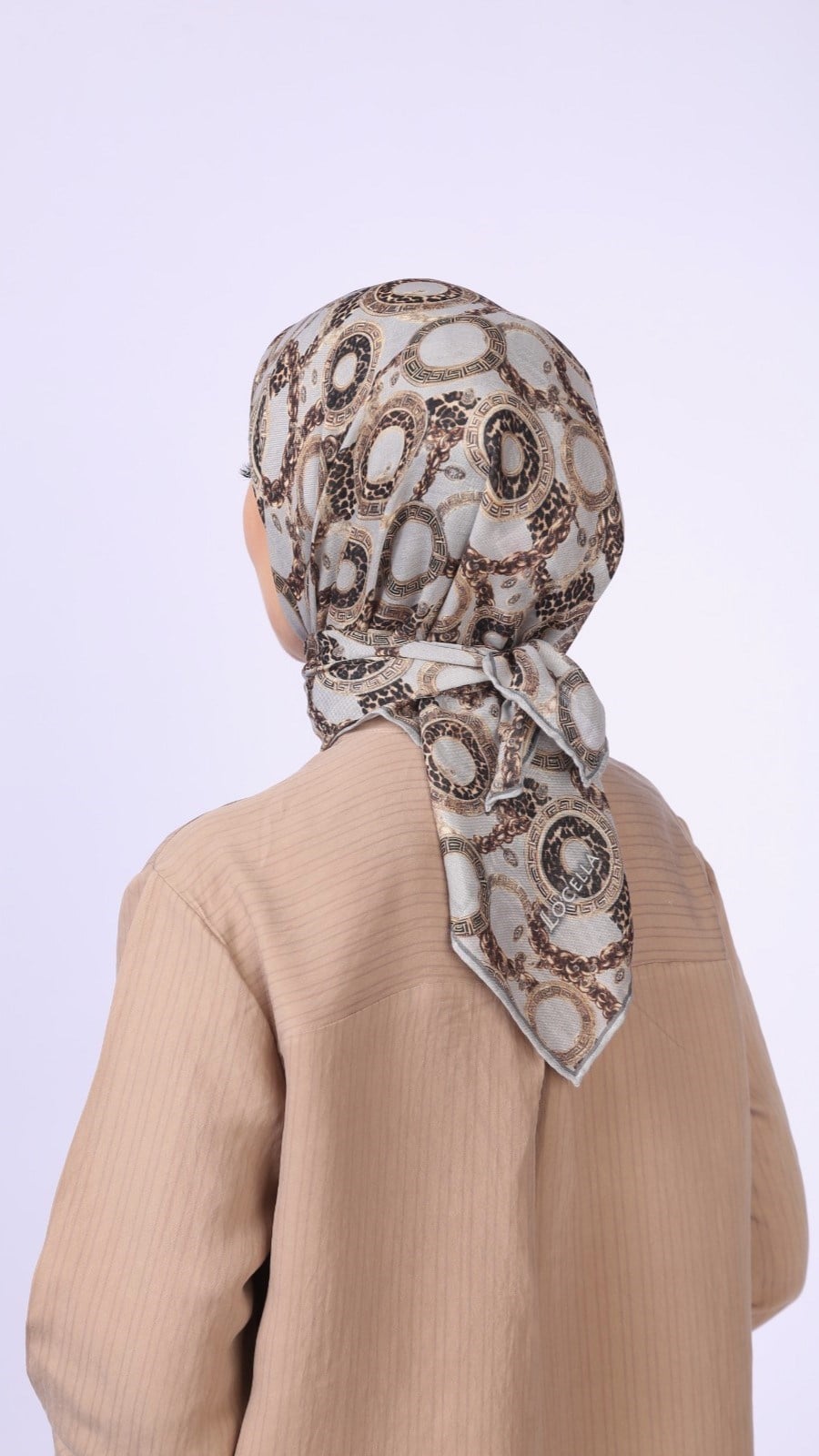 Locella Soft Pamuk Eşarp Taş