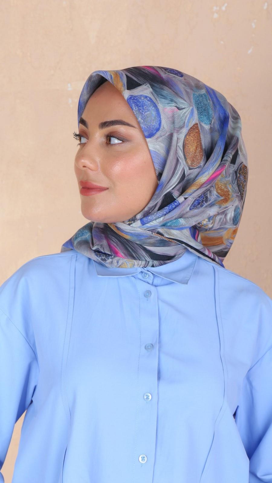 Locella Soft Pamuk Eşarp Siyah-9