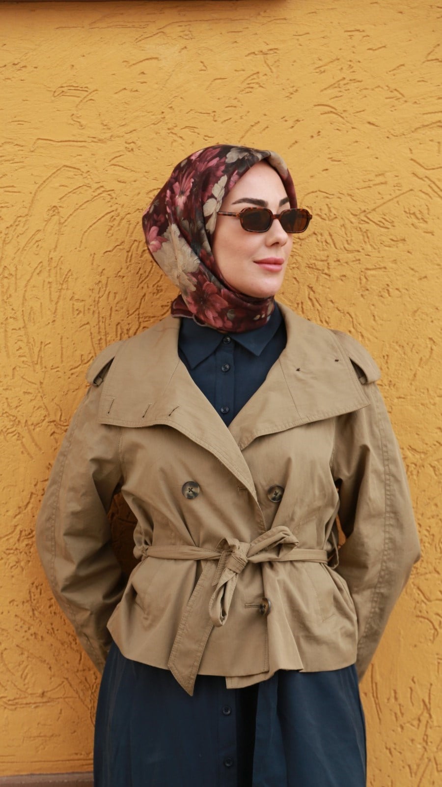 Locella Soft Pamuk Eşarp Bordo