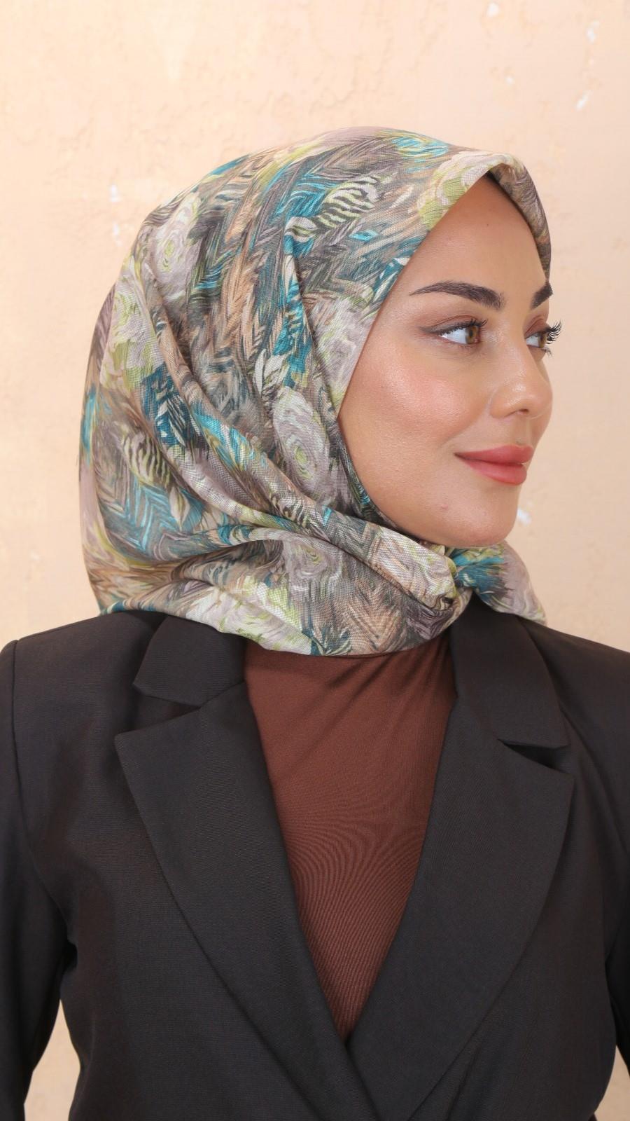 Locella Soft Pamuk Eşarp Somon-1