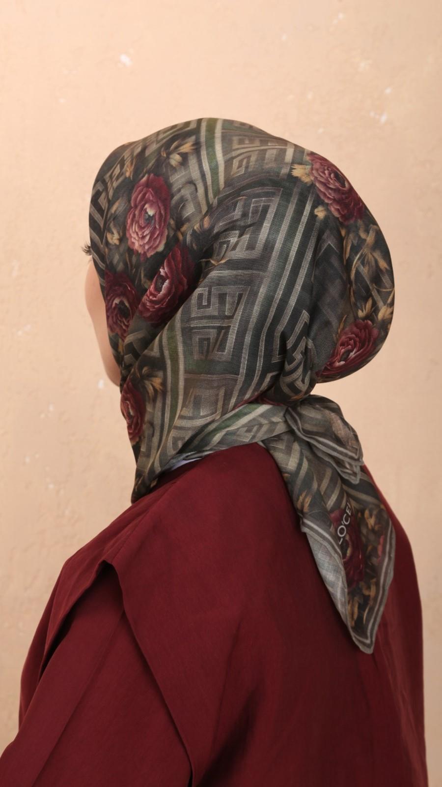 Locella Soft Pamuk Eşarp Yeşil