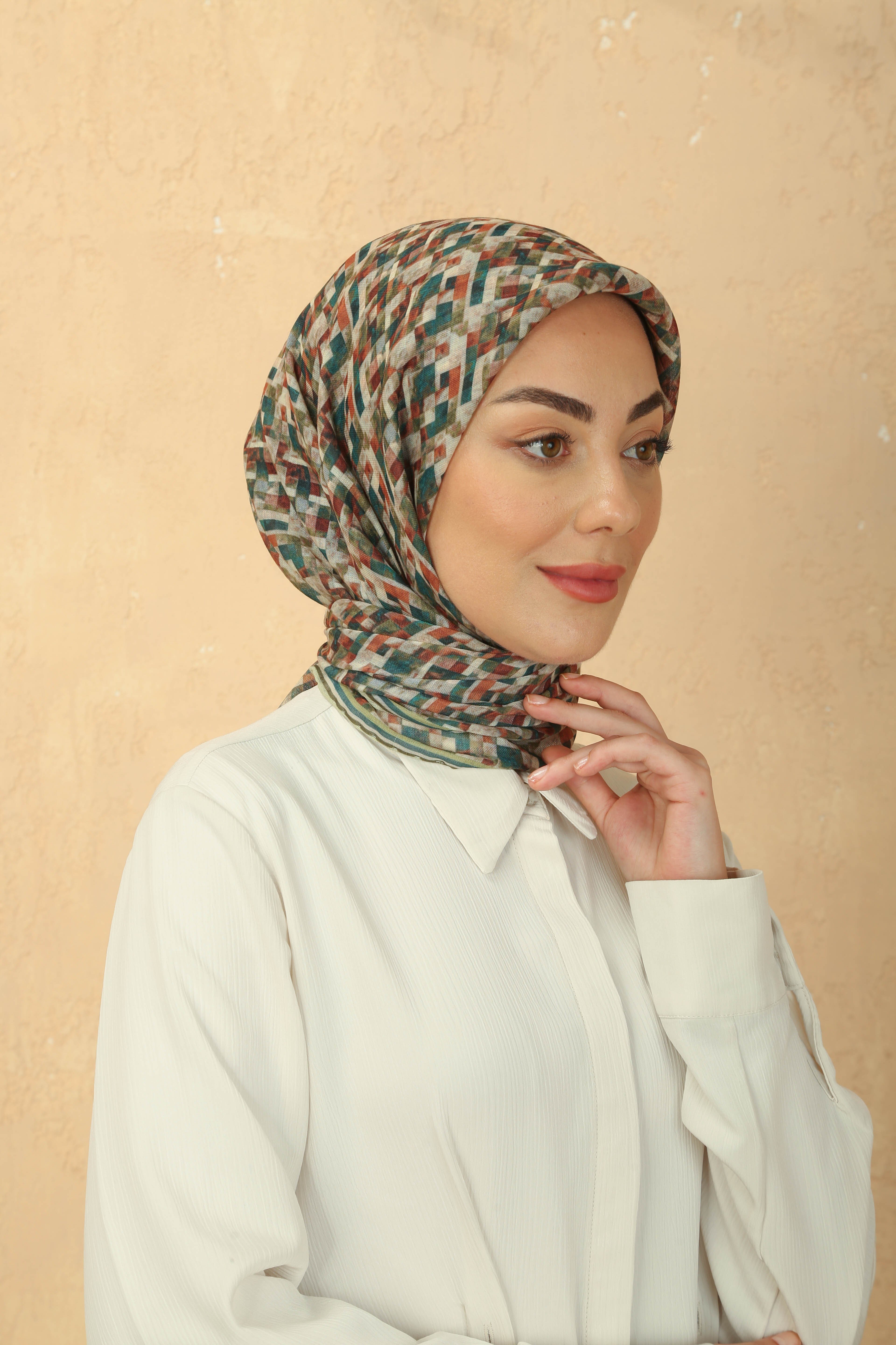 Locella Soft Pamuk Eşarp Açık Yeşil