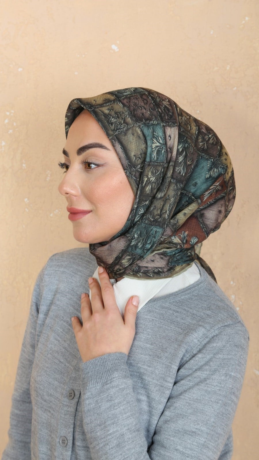 Locella Soft Pamuk Eşarp Yeşil