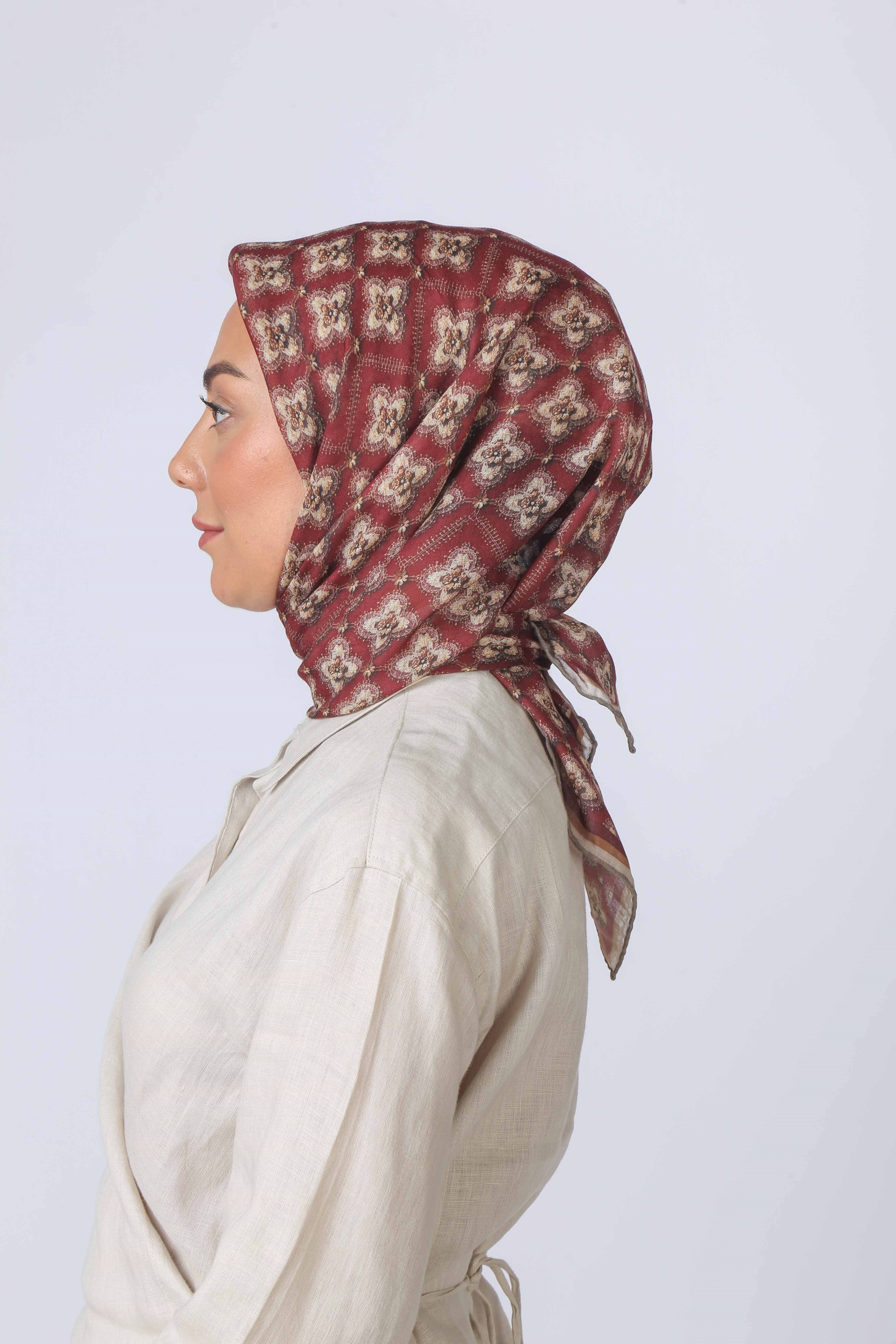Locella Soft Pamuk Eşarp Kırmızı
