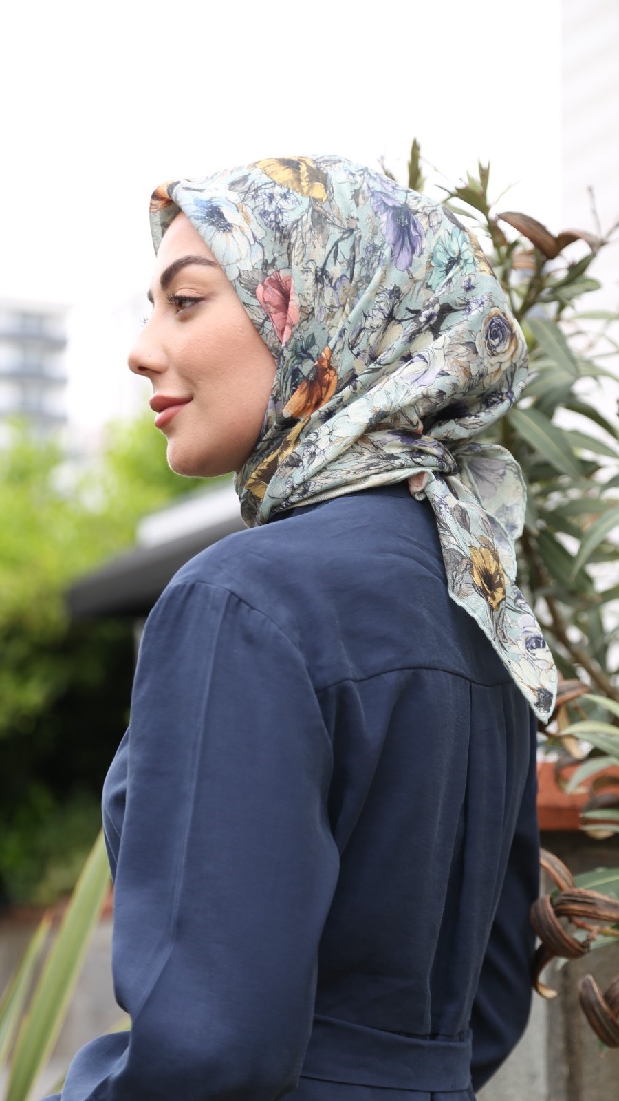 Locella Soft Pamuk Eşarp Su Yeşili