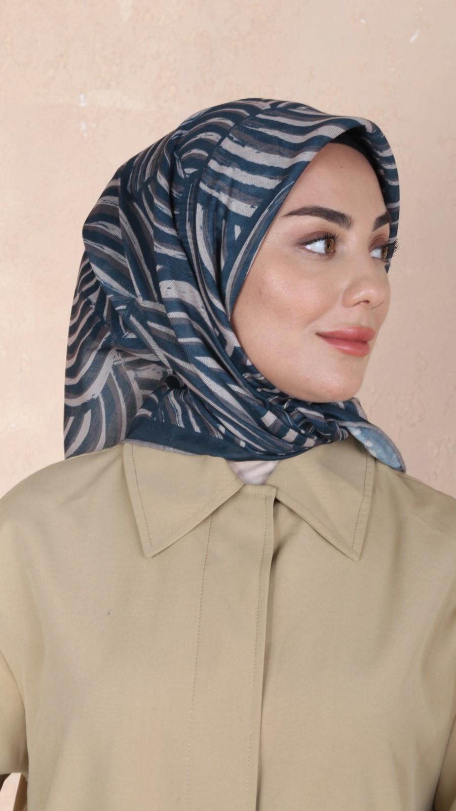 Locella Soft Pamuk Eşarp Zümrüt Yeşili-11